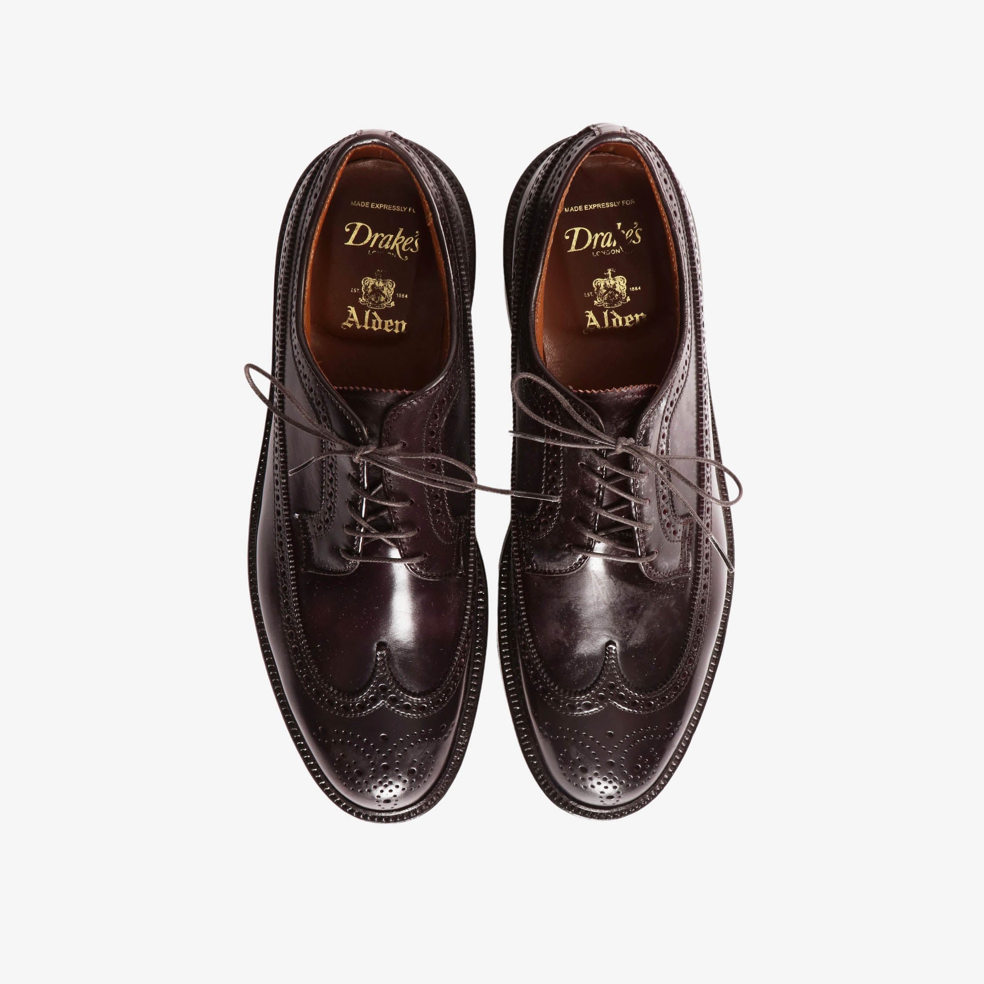 975 Cordovan Long Wing Blucher (Drake's)