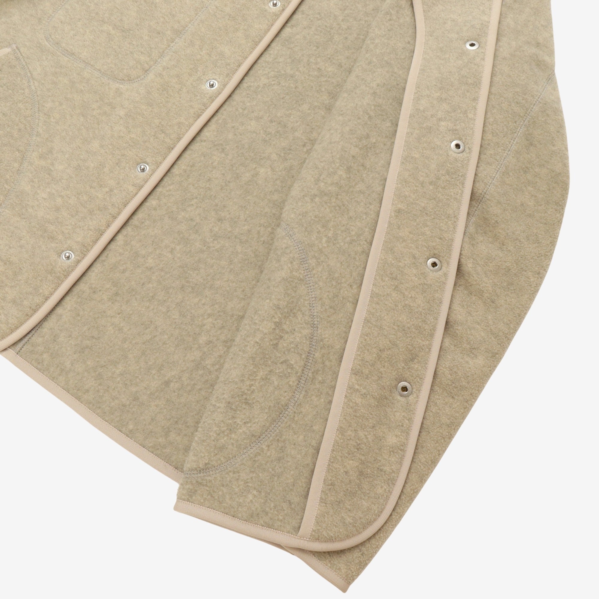 Fleece Collarless Jacket