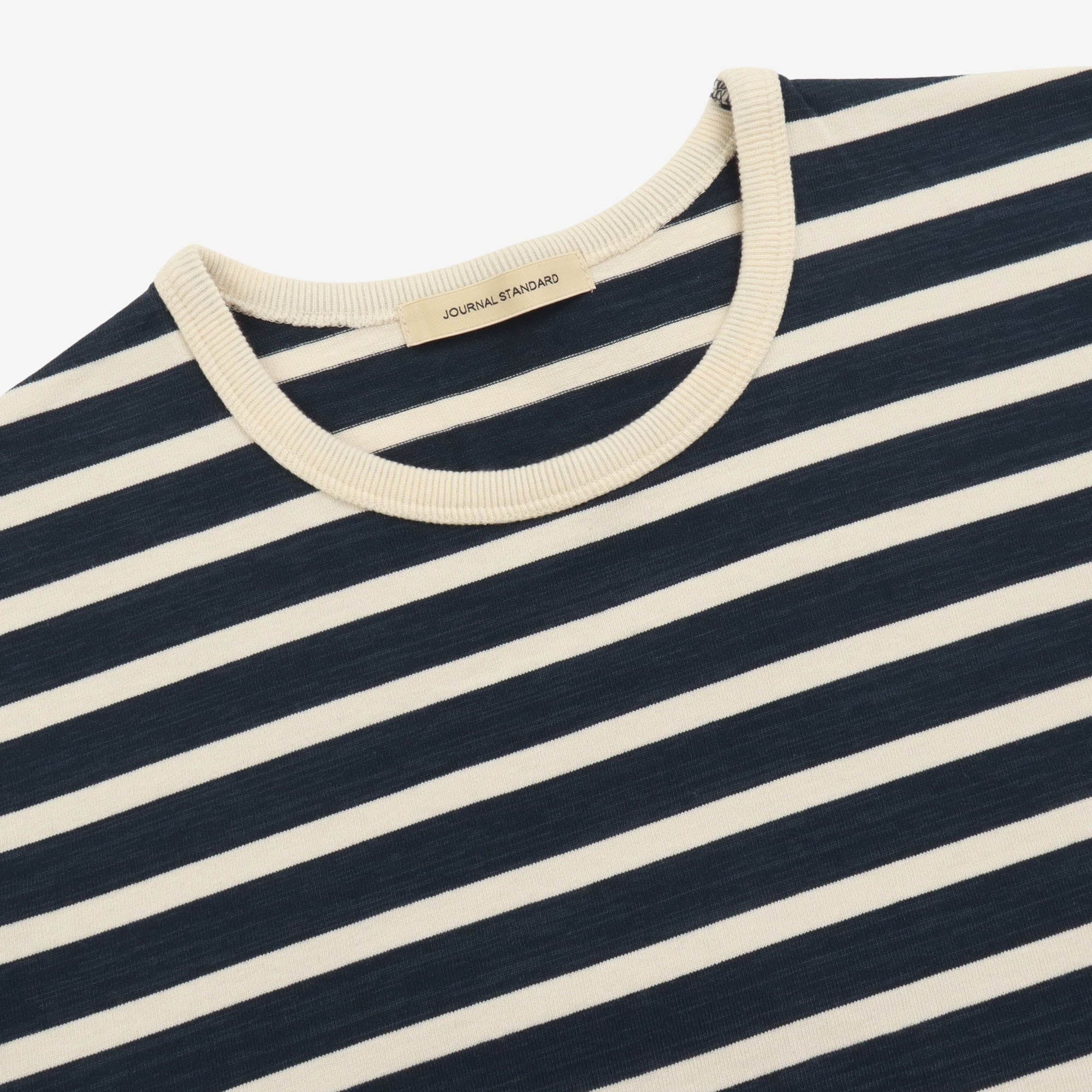 Boat Neck Stripe LS Tee