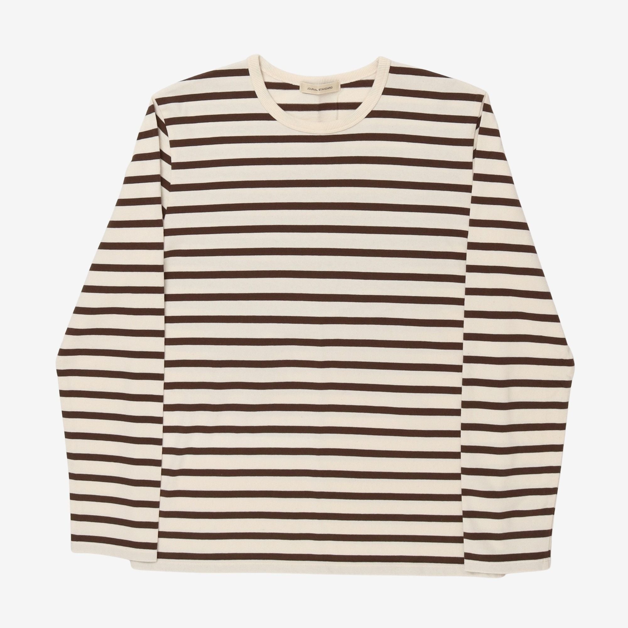 Boat Neck Stripe LS Tee