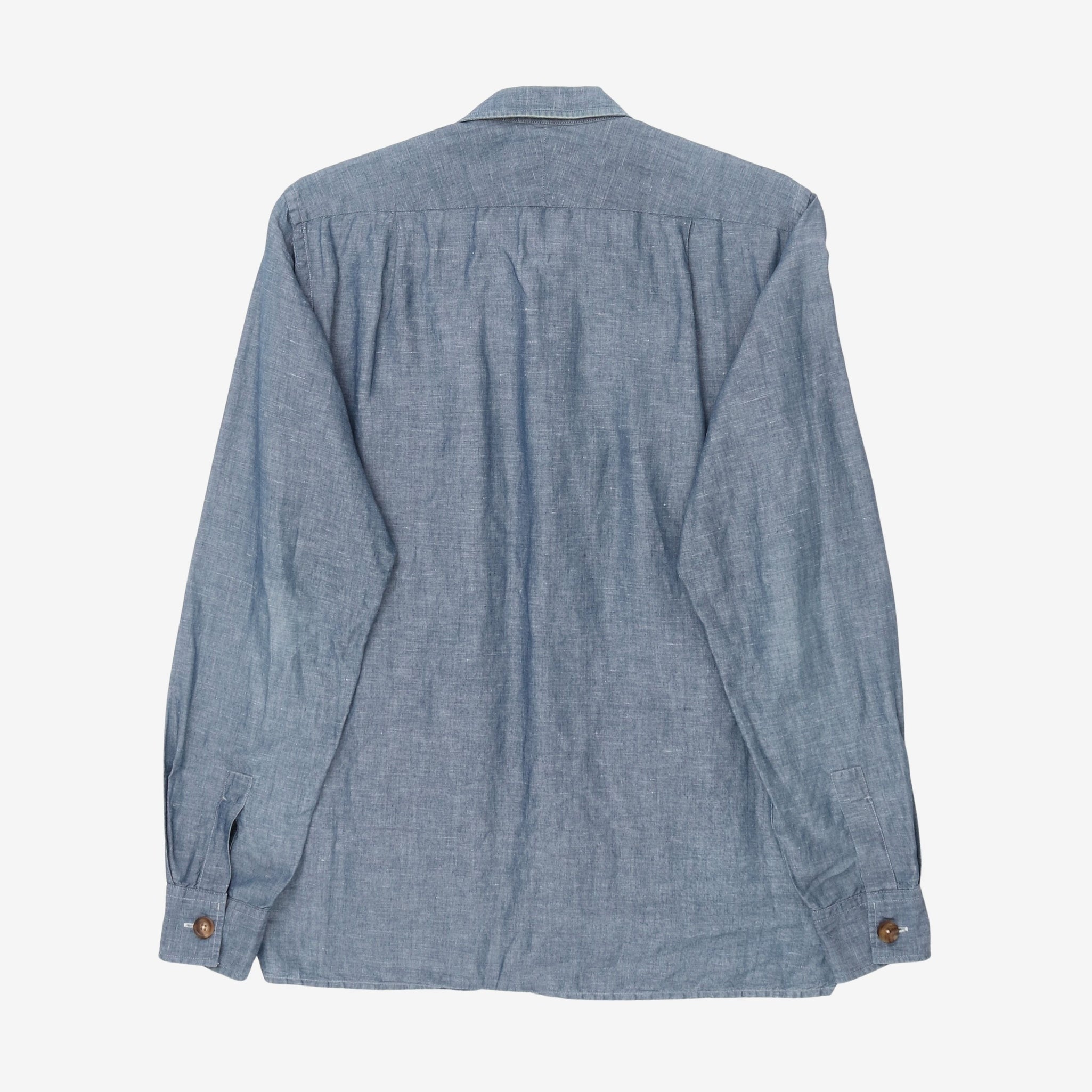 Linen Blend Utility Shirt