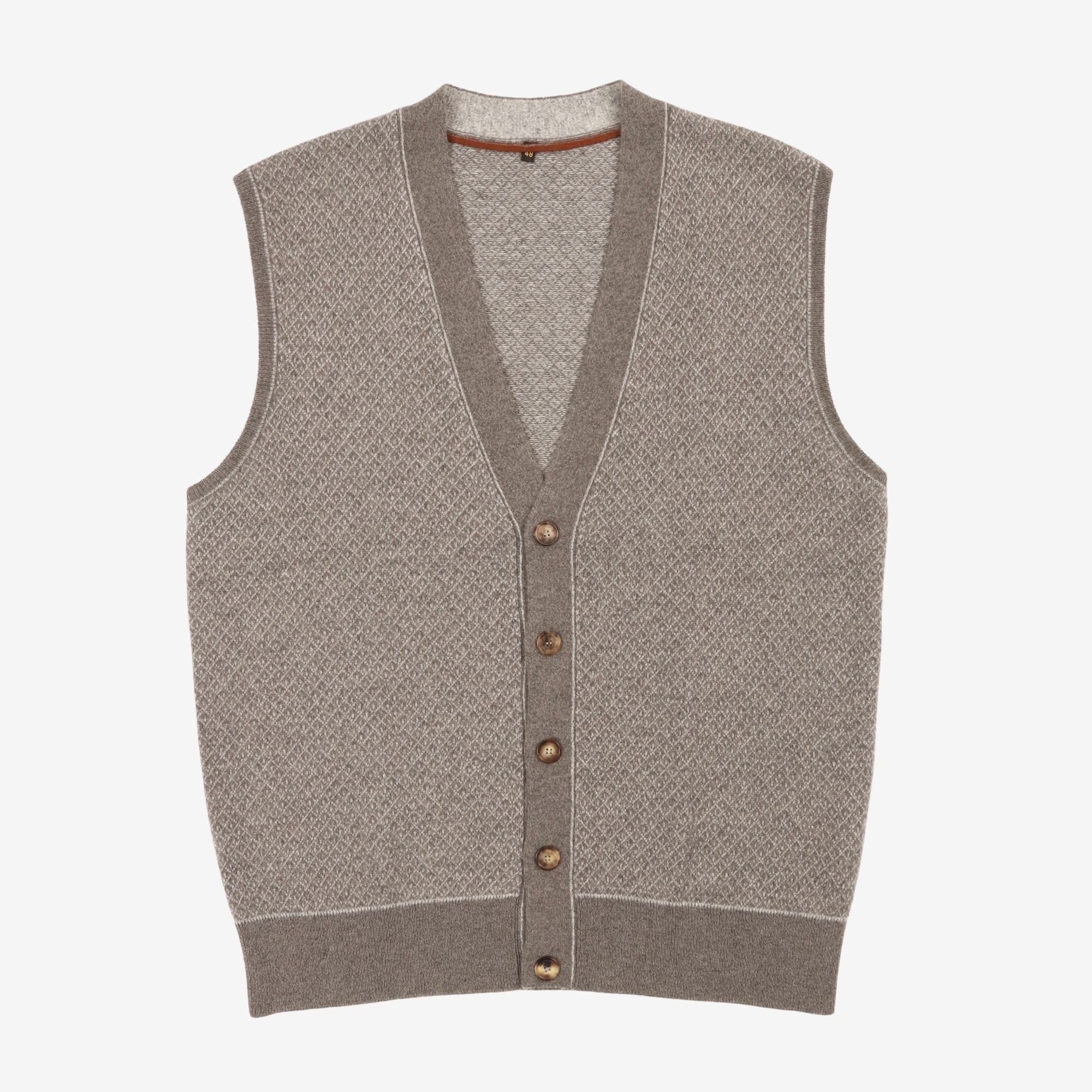 Woven Cashmere Vest
