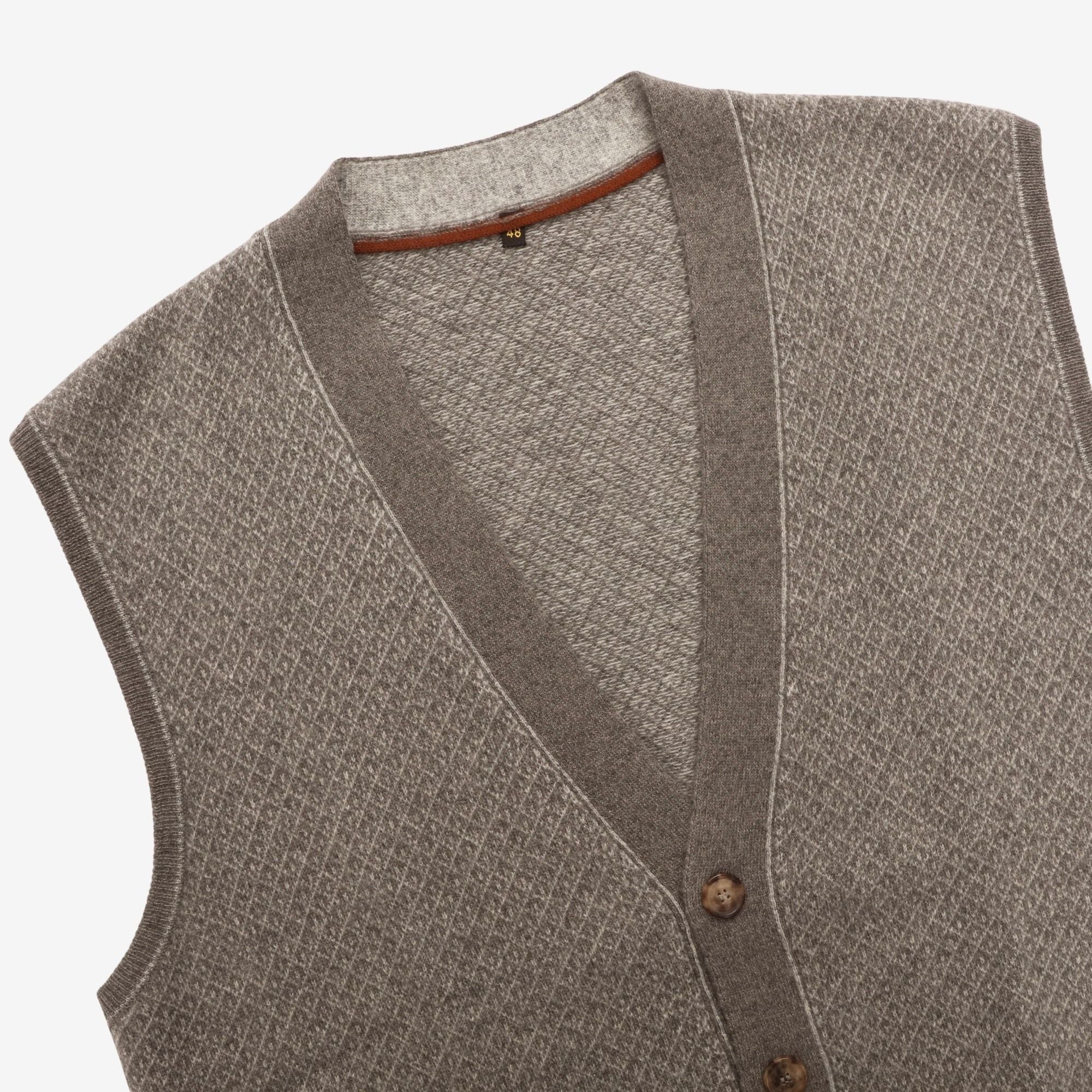 Woven Cashmere Vest