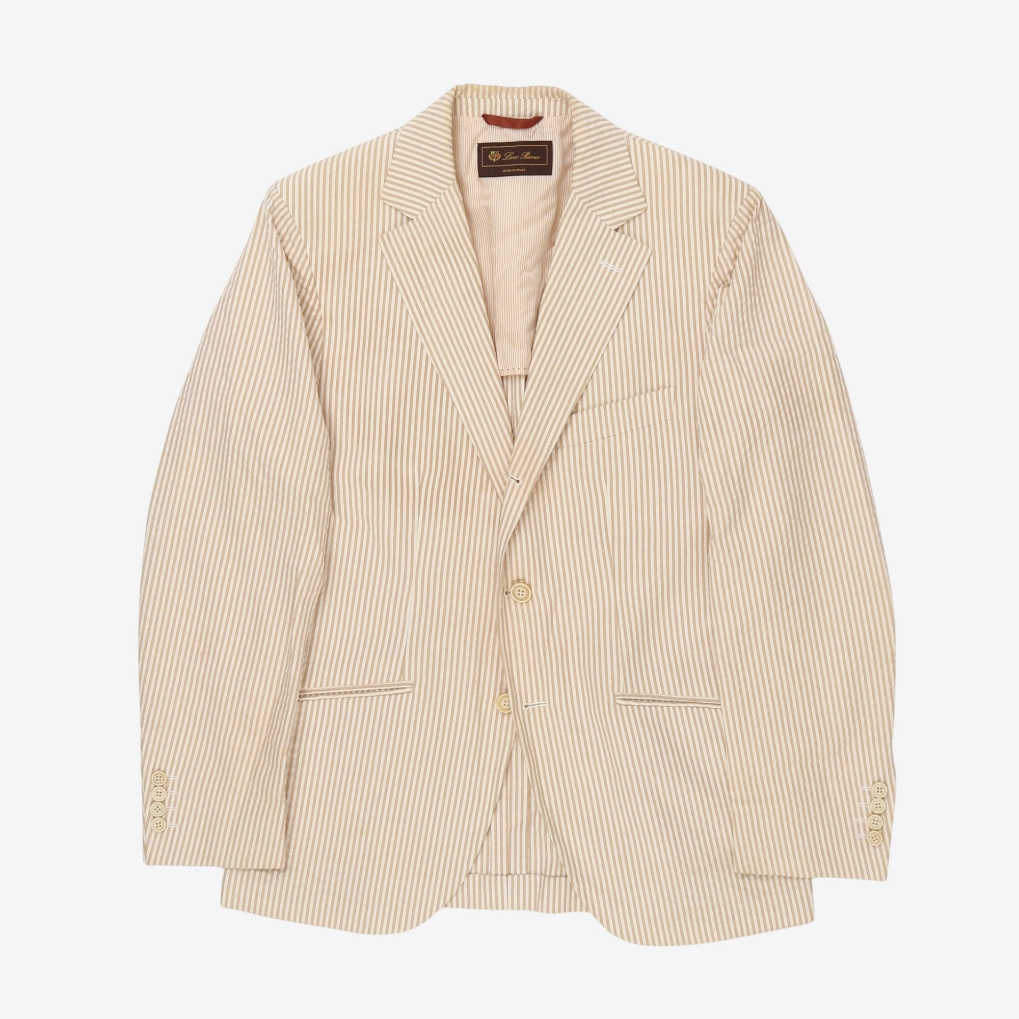 Silk Blend Seersucker Jacket