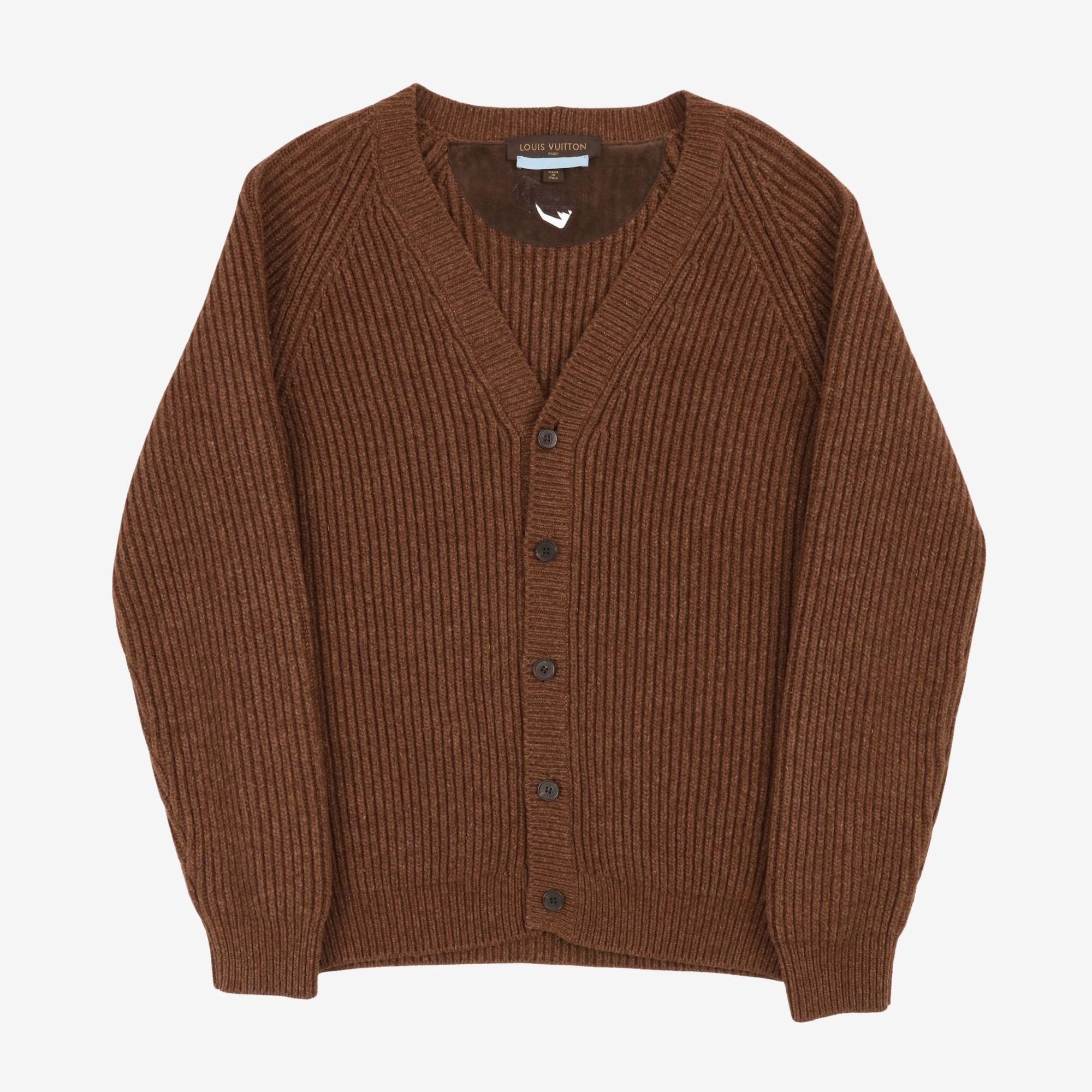 Ribbed V Neck Cardigan