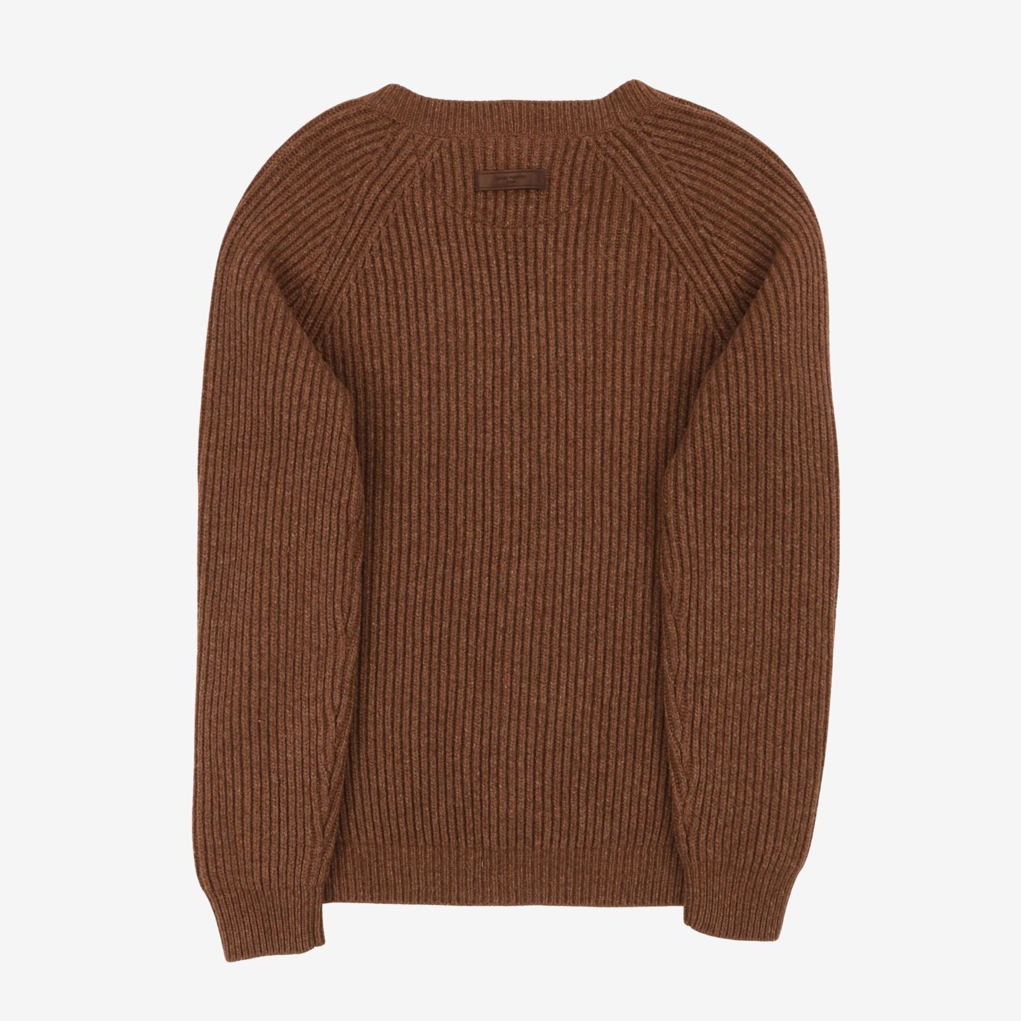 Ribbed V Neck Cardigan