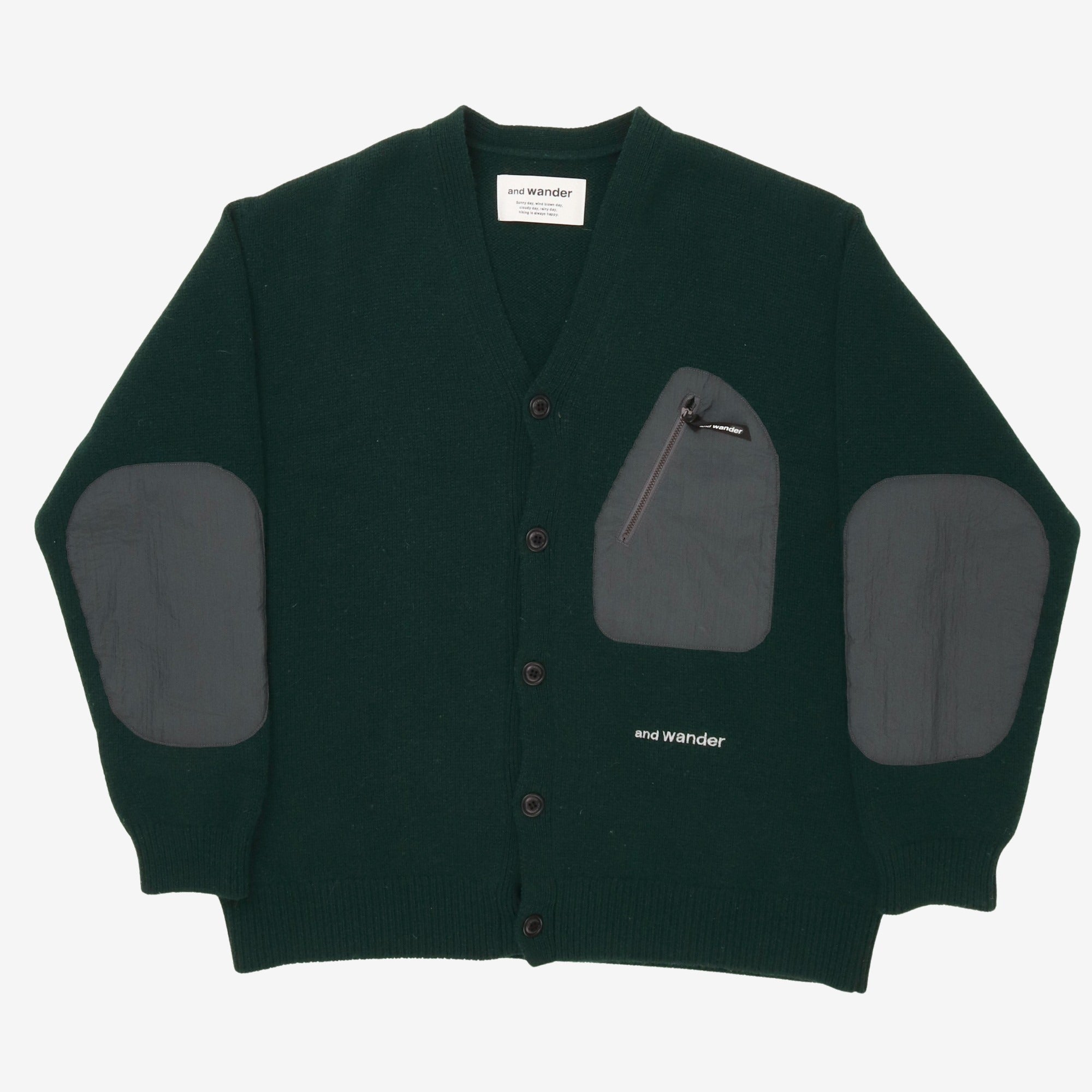 Logo Embroidered Cardigan