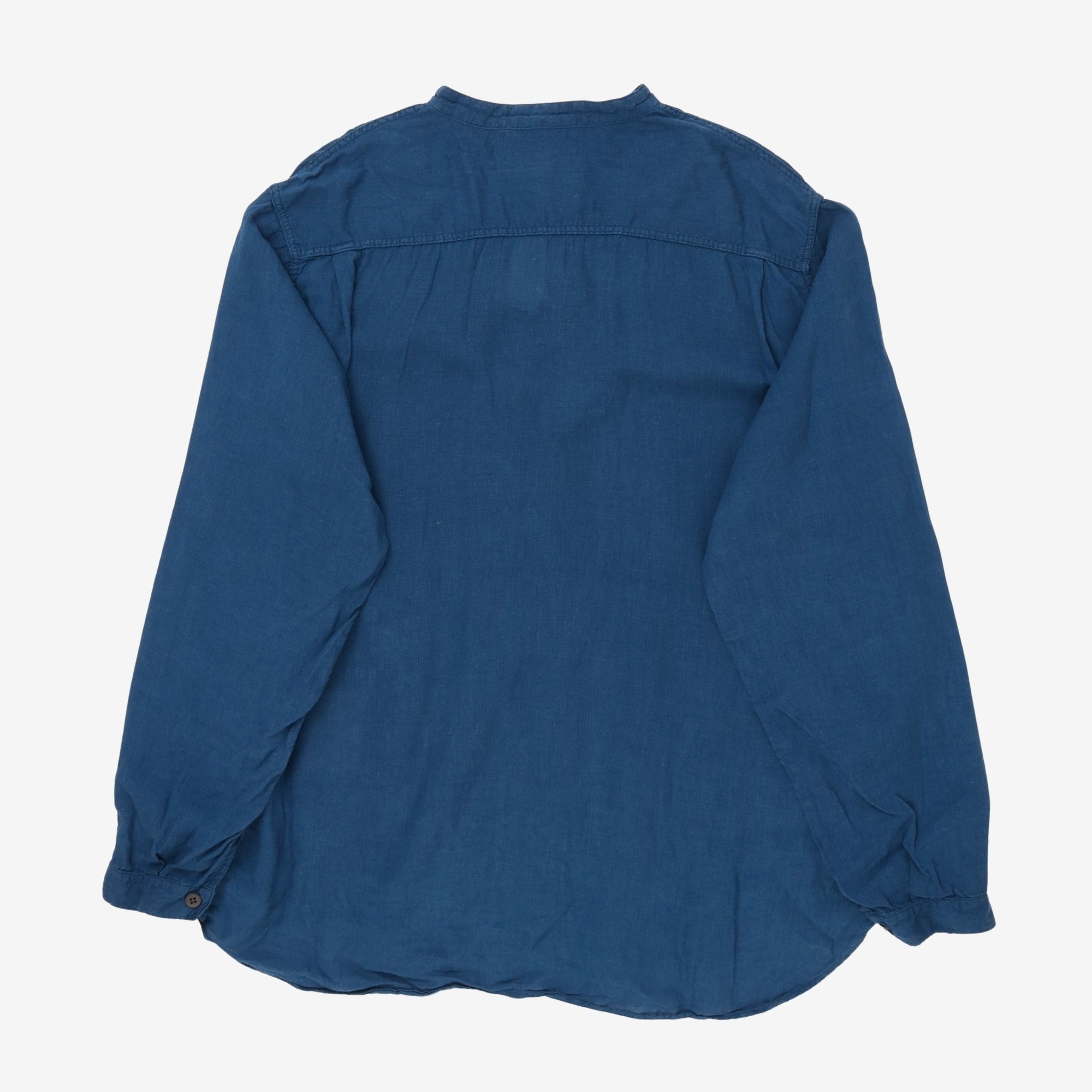 Stand Collar Linen Shirt