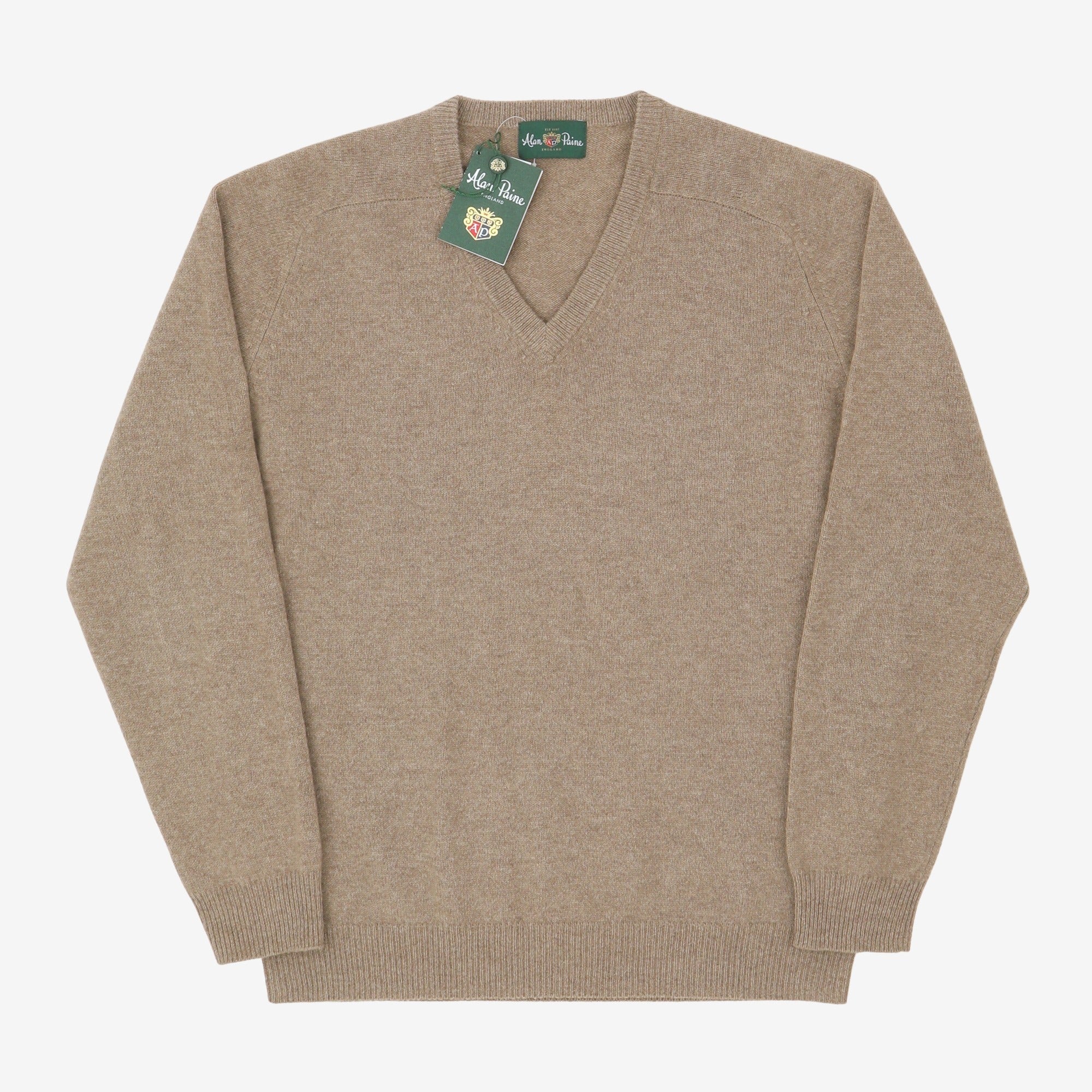 Lambs Wool V Neck Sweater