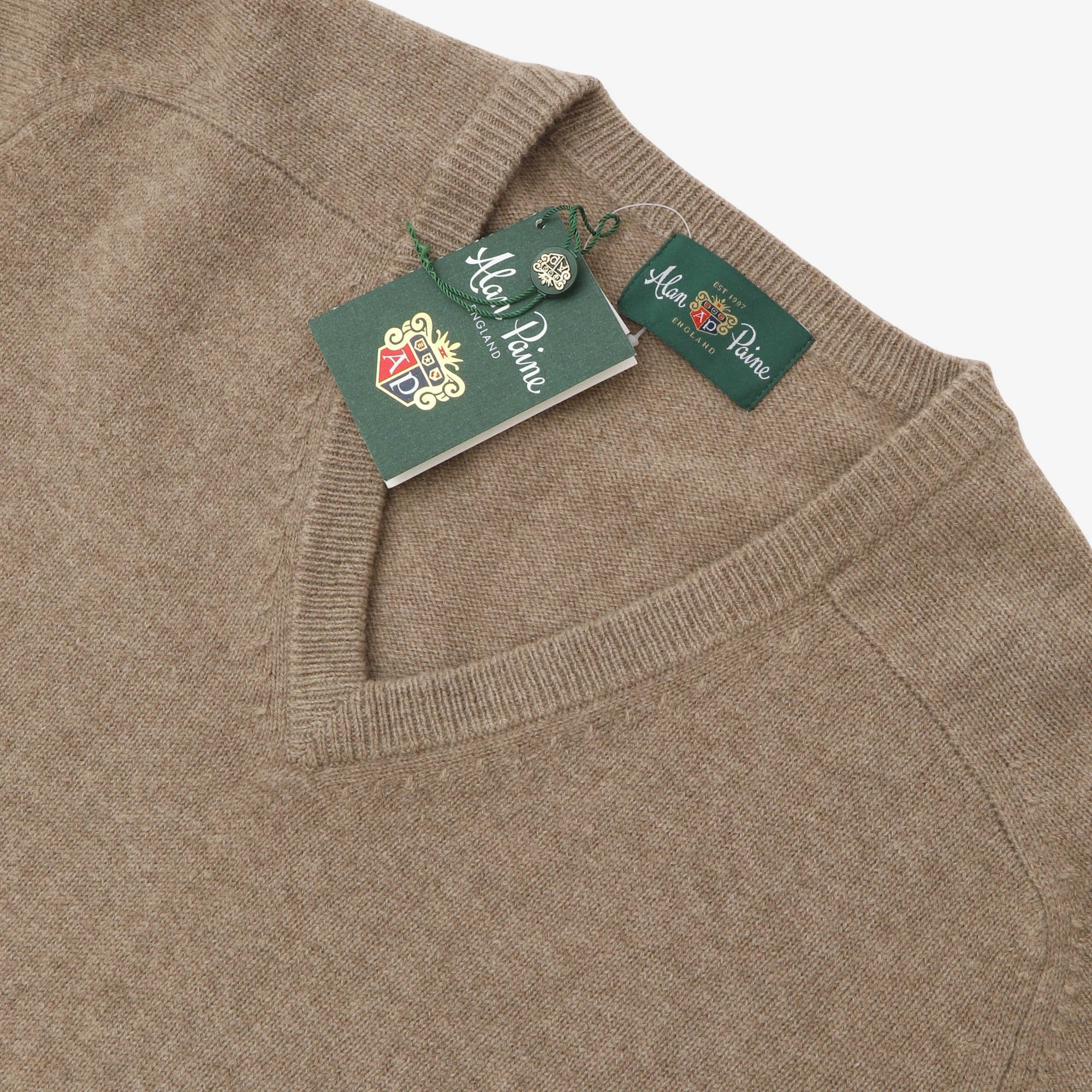 Lambs Wool V Neck Sweater