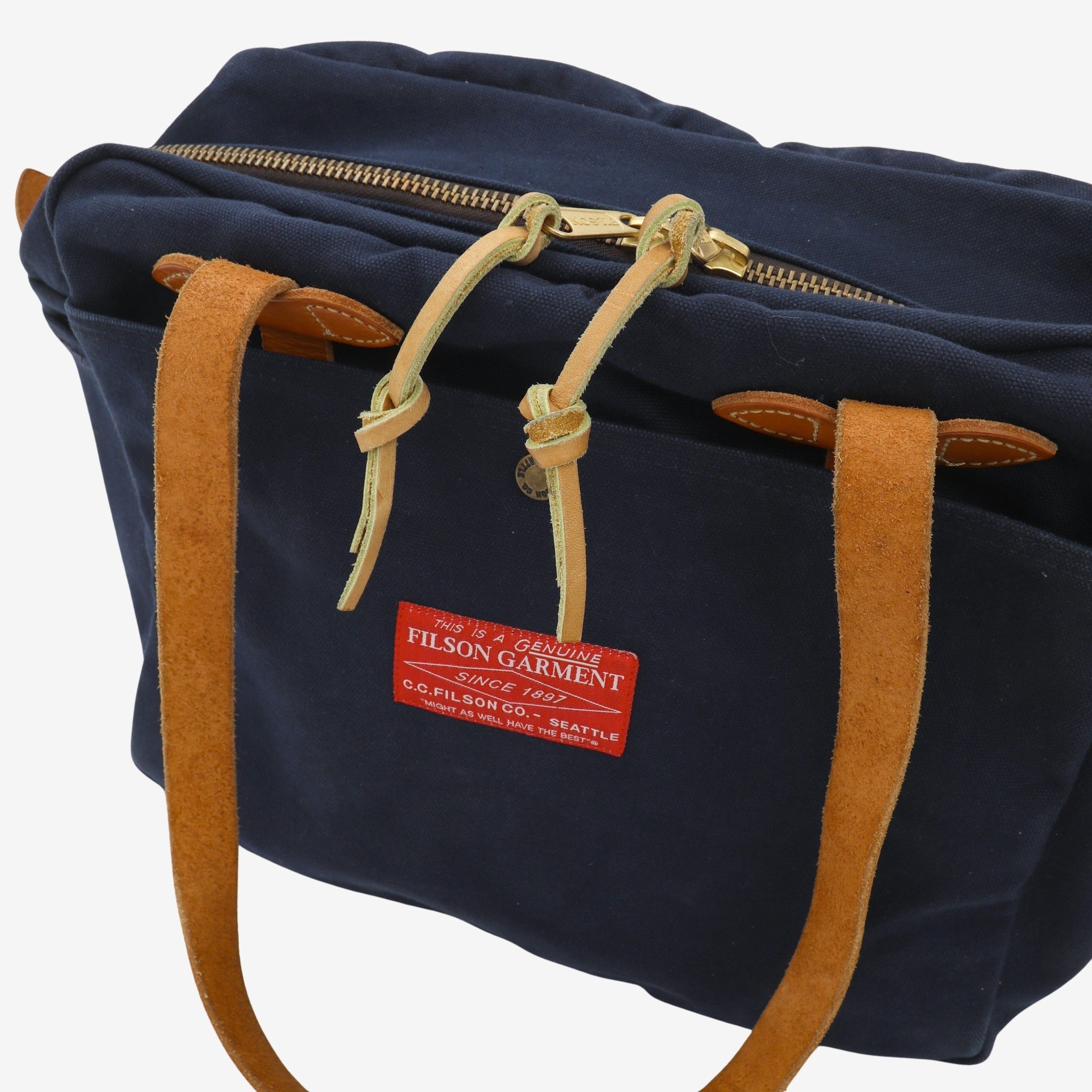 Red Label Zipped Tote Bag (Nanamica)