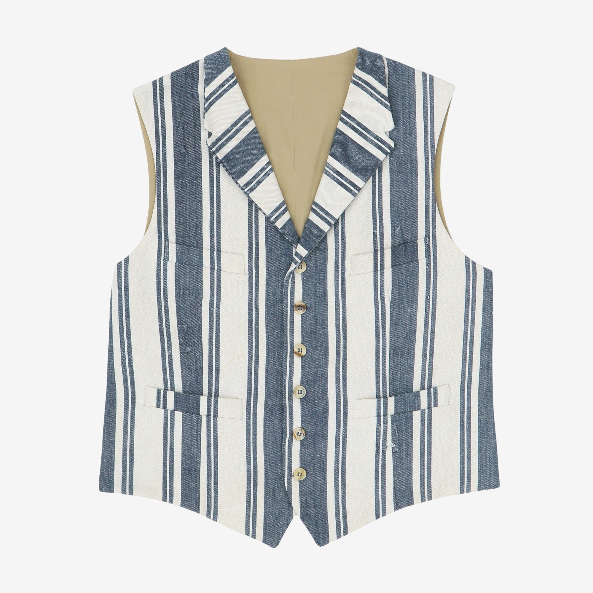 Striped 4 Pocket Waistcoat