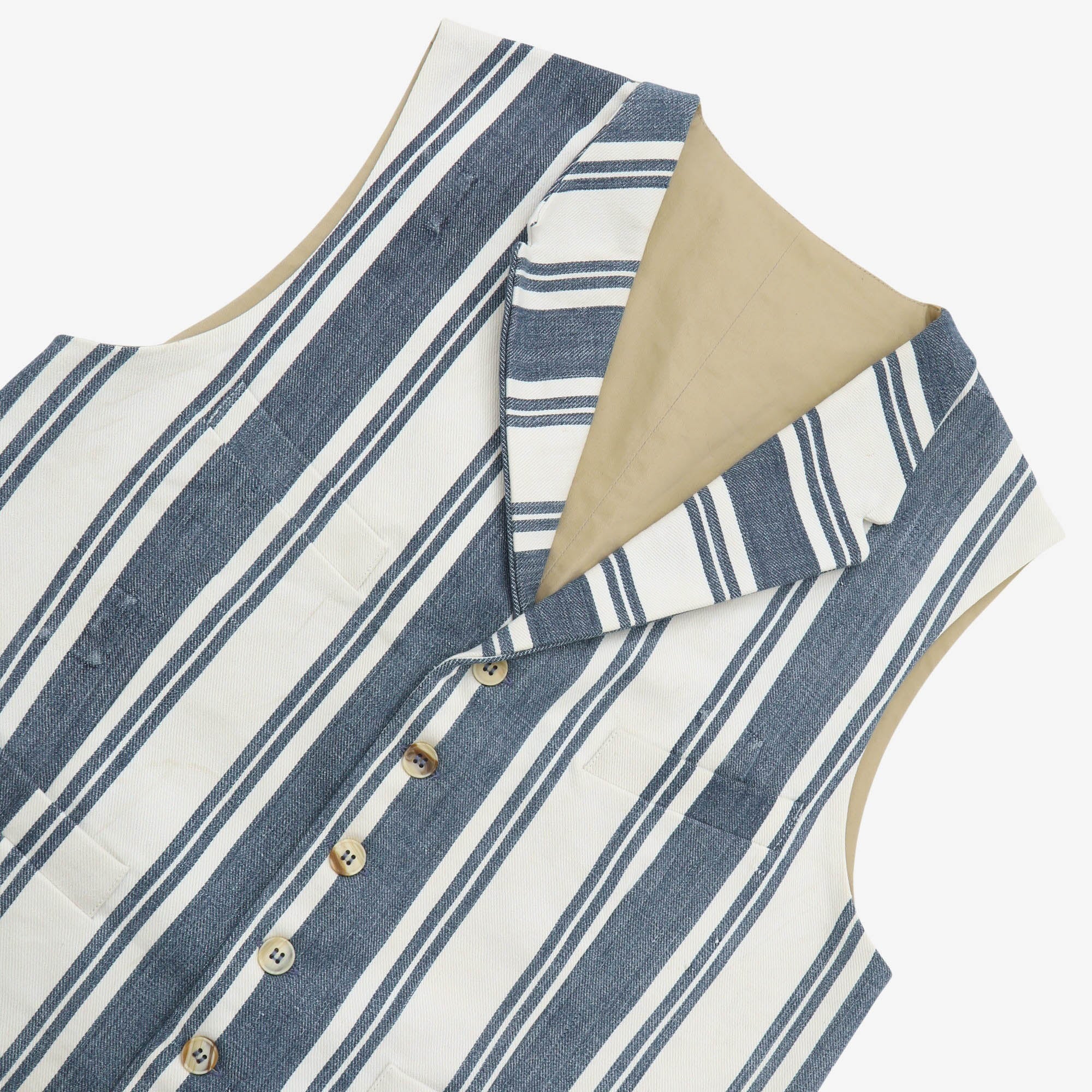 Striped 4 Pocket Waistcoat