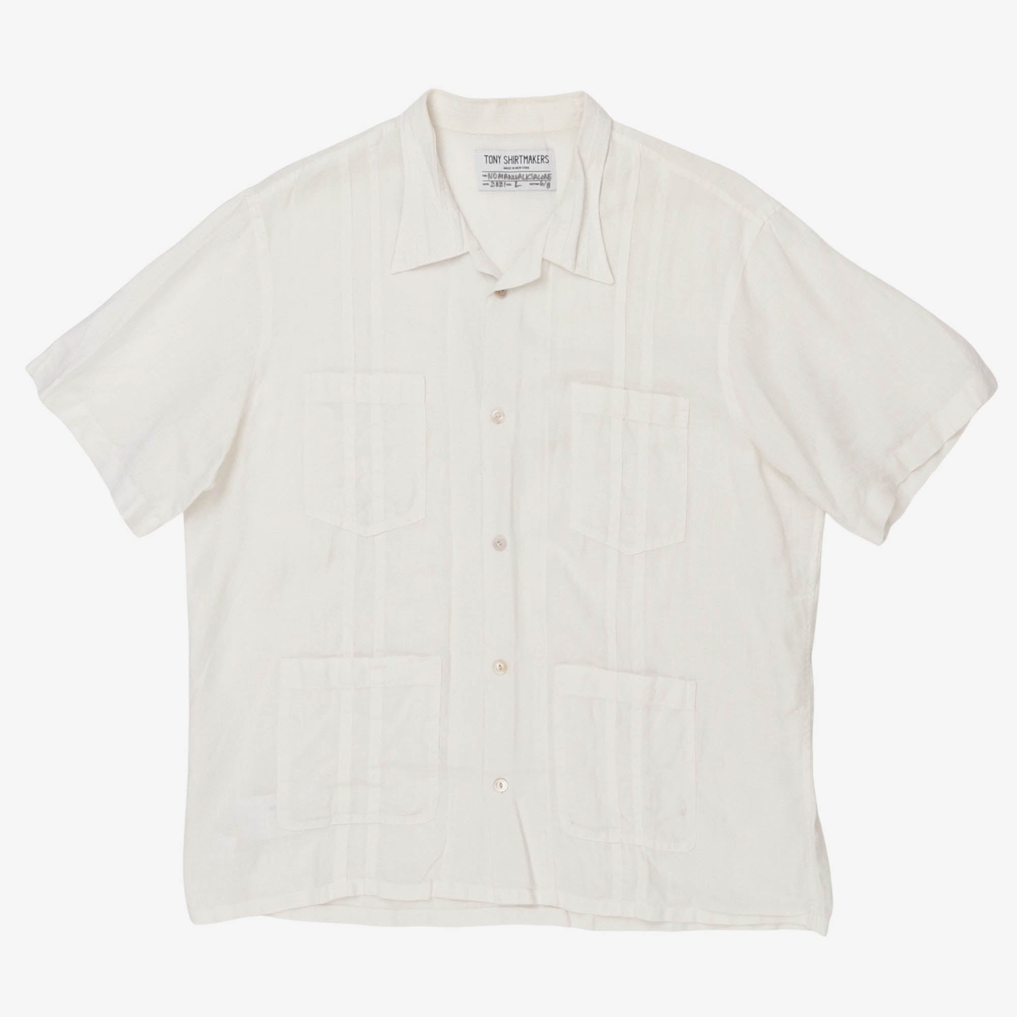 Linen Camp Shirt (No Man Walks Alone)