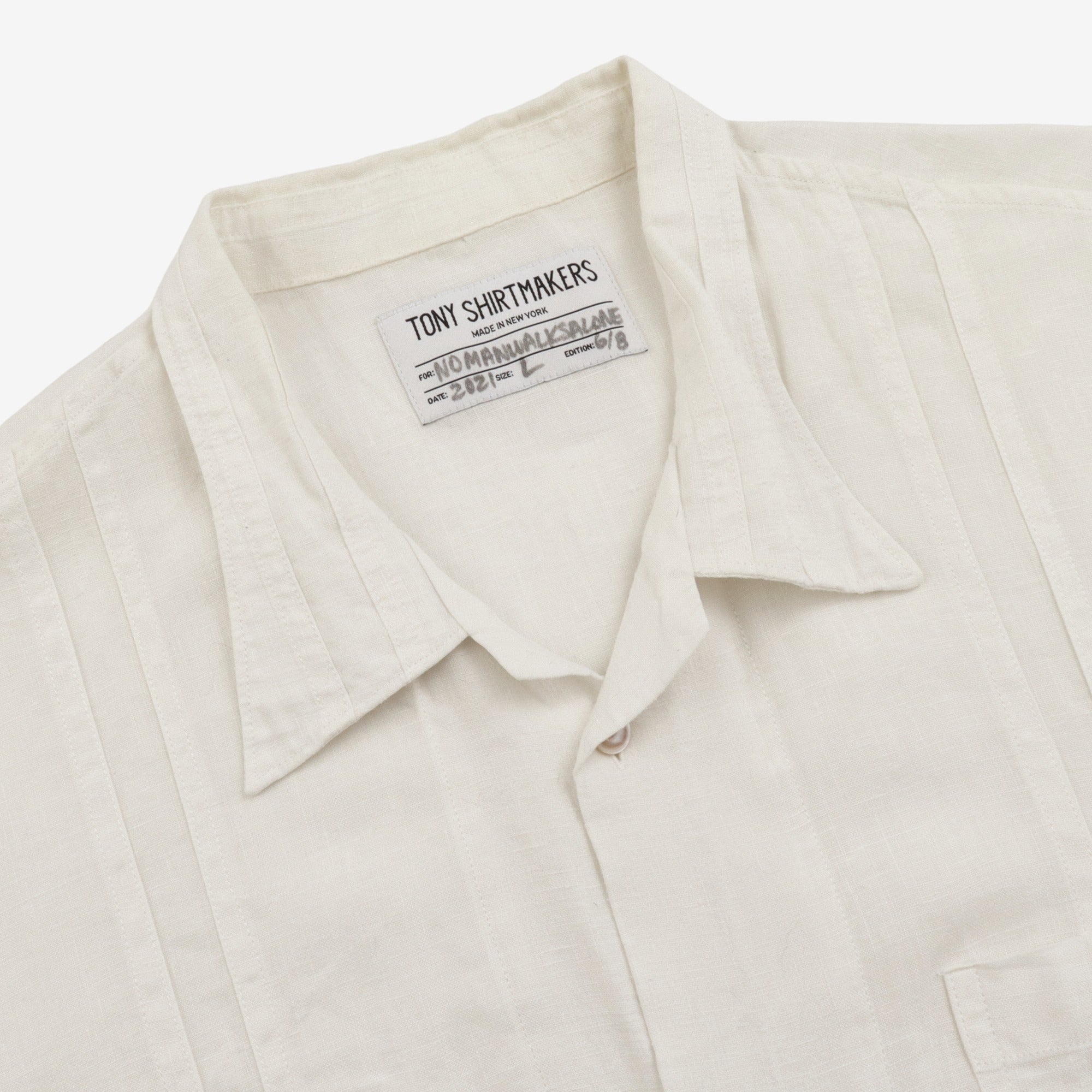 Linen Camp Shirt (No Man Walks Alone)