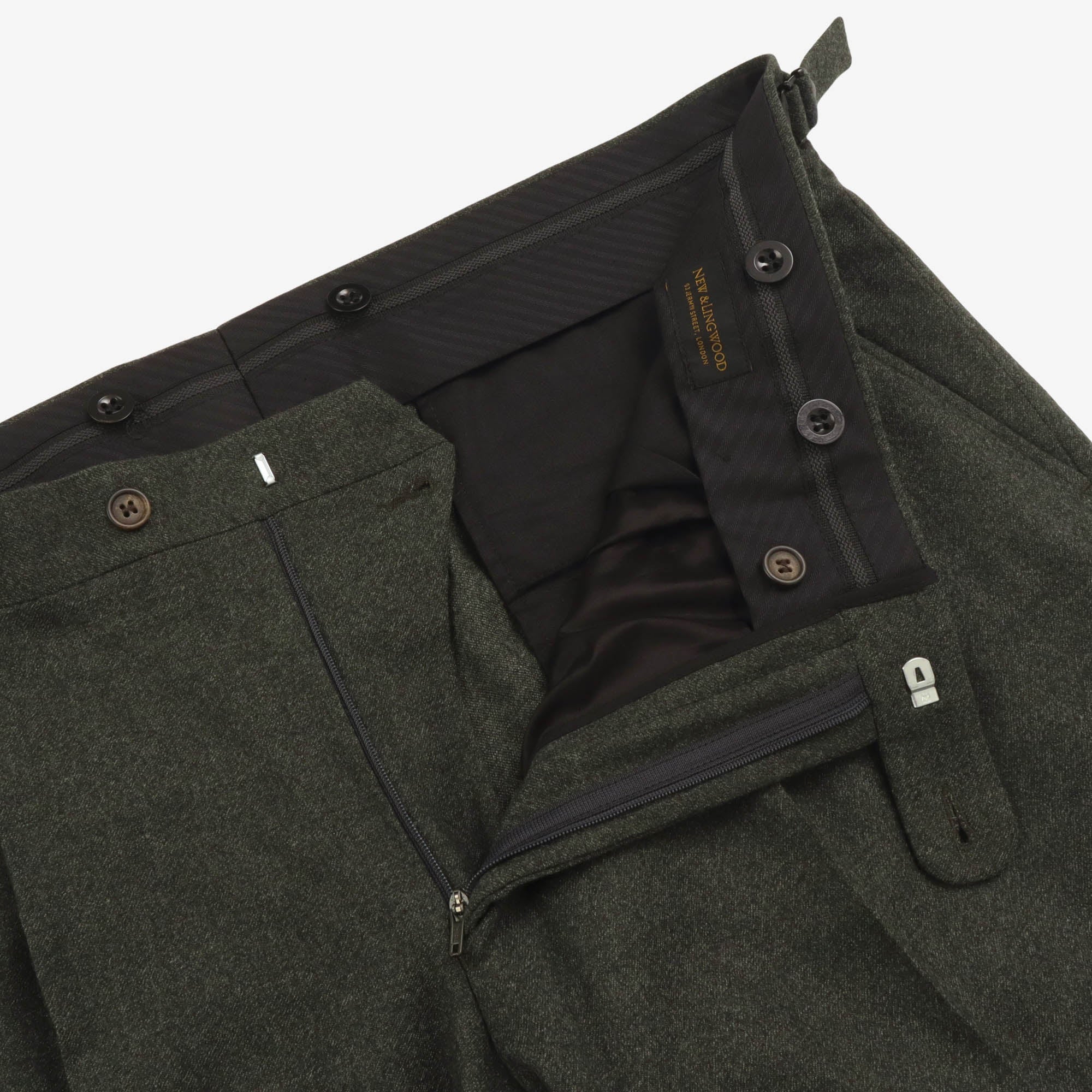 Wool Flannel Trousers (38W X 35.5)