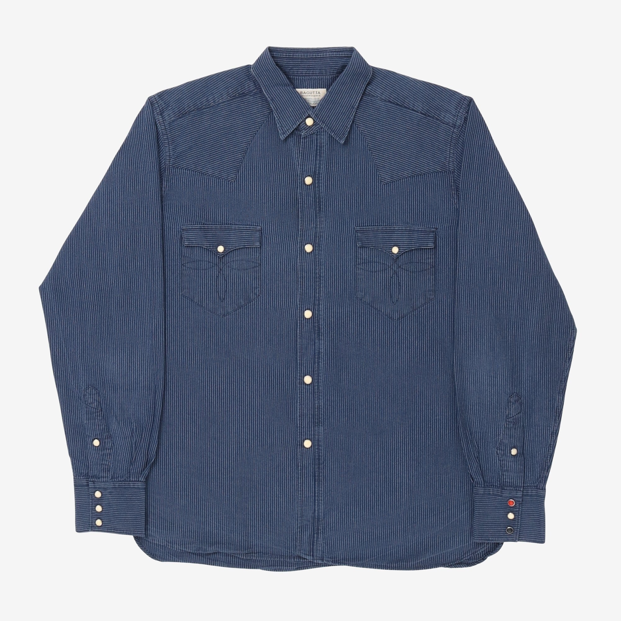 Striped Western Denim Shirt