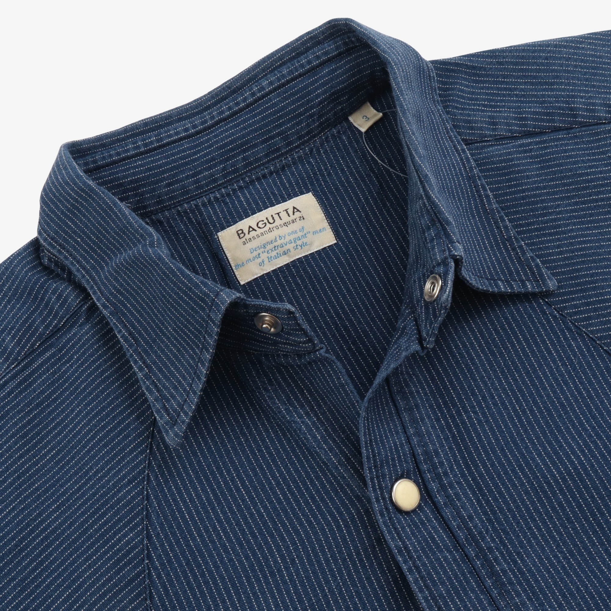 Striped Western Denim Shirt