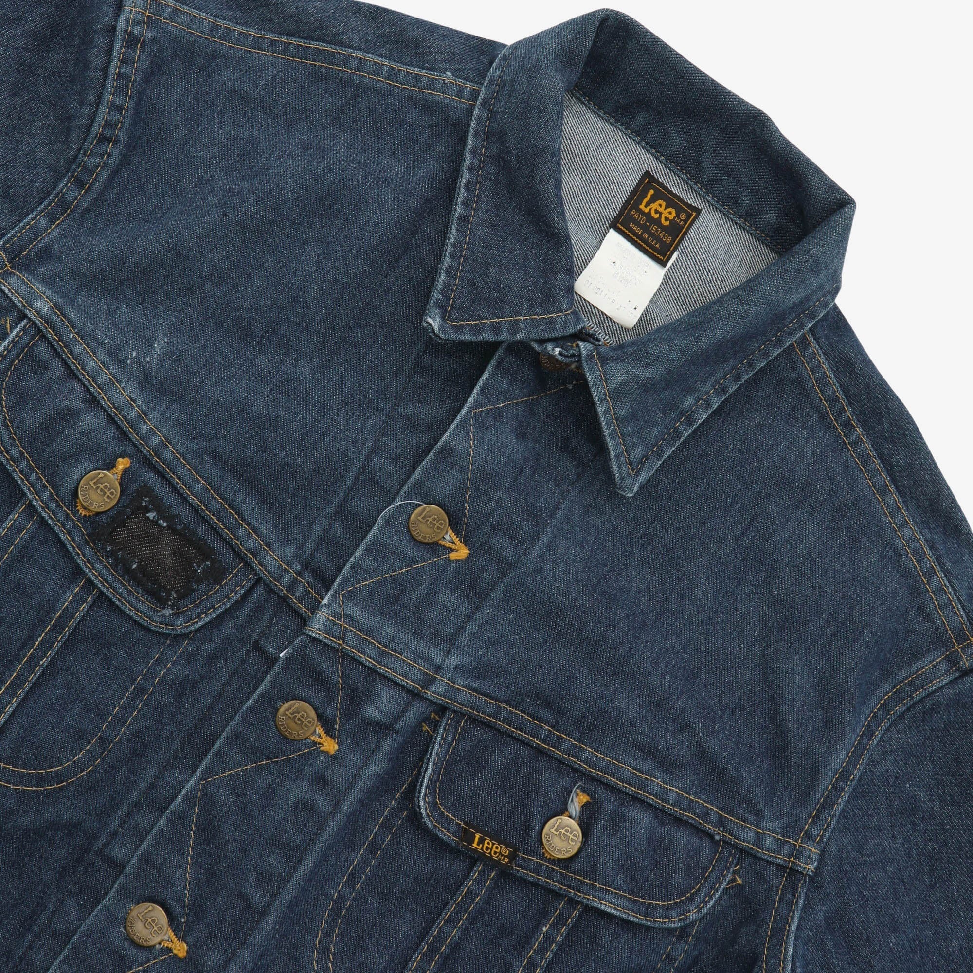 Vintage Cropped Denim Trucker Jacket