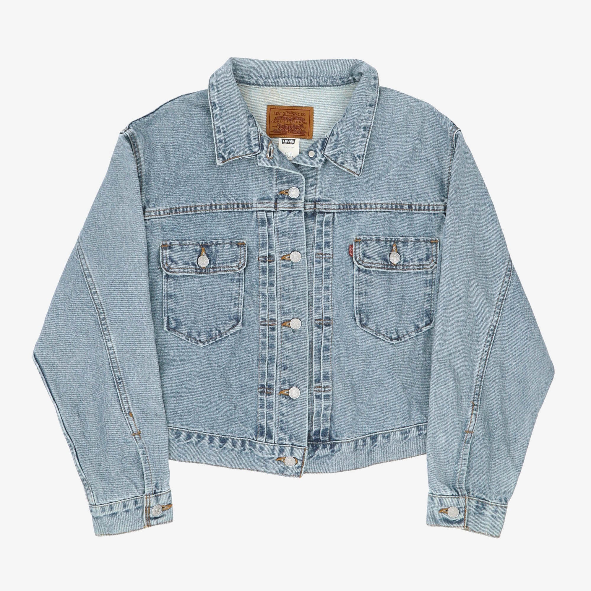 Vintage 90s Type 2 Denim Cropped Denim Jacket