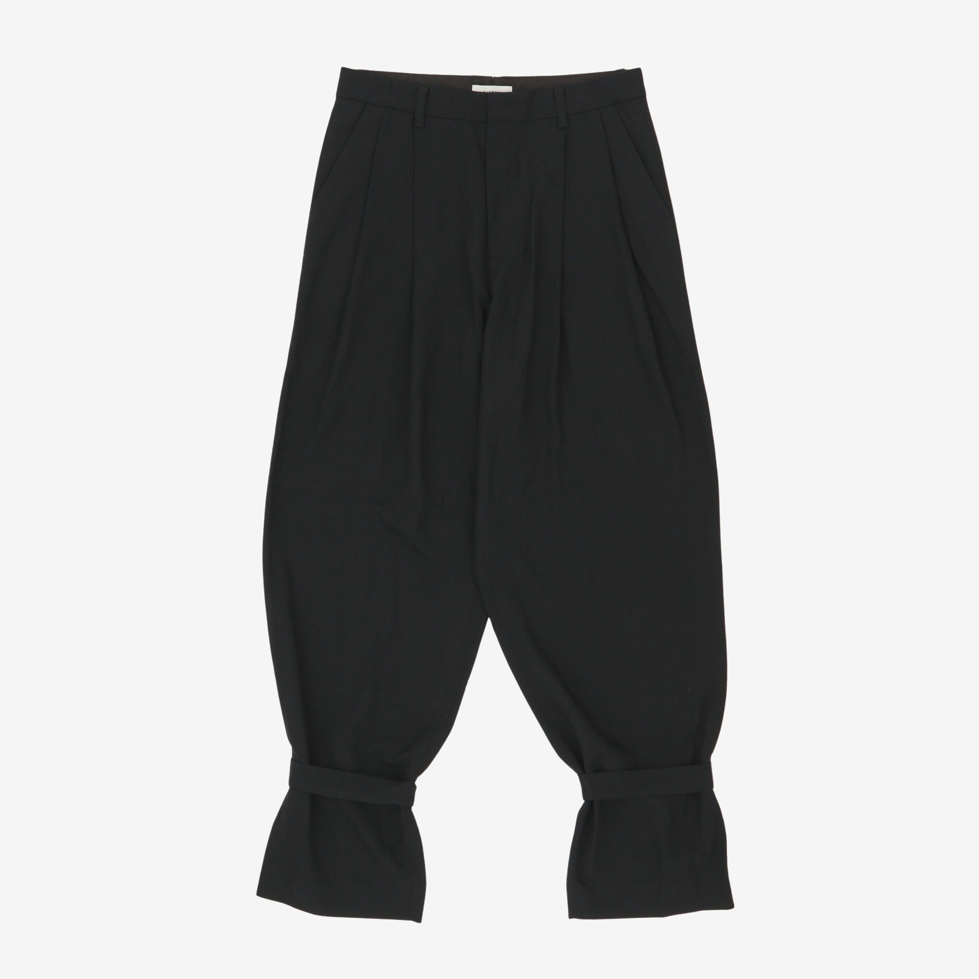 Hem Strap Pleated Pants (32W x 32L)