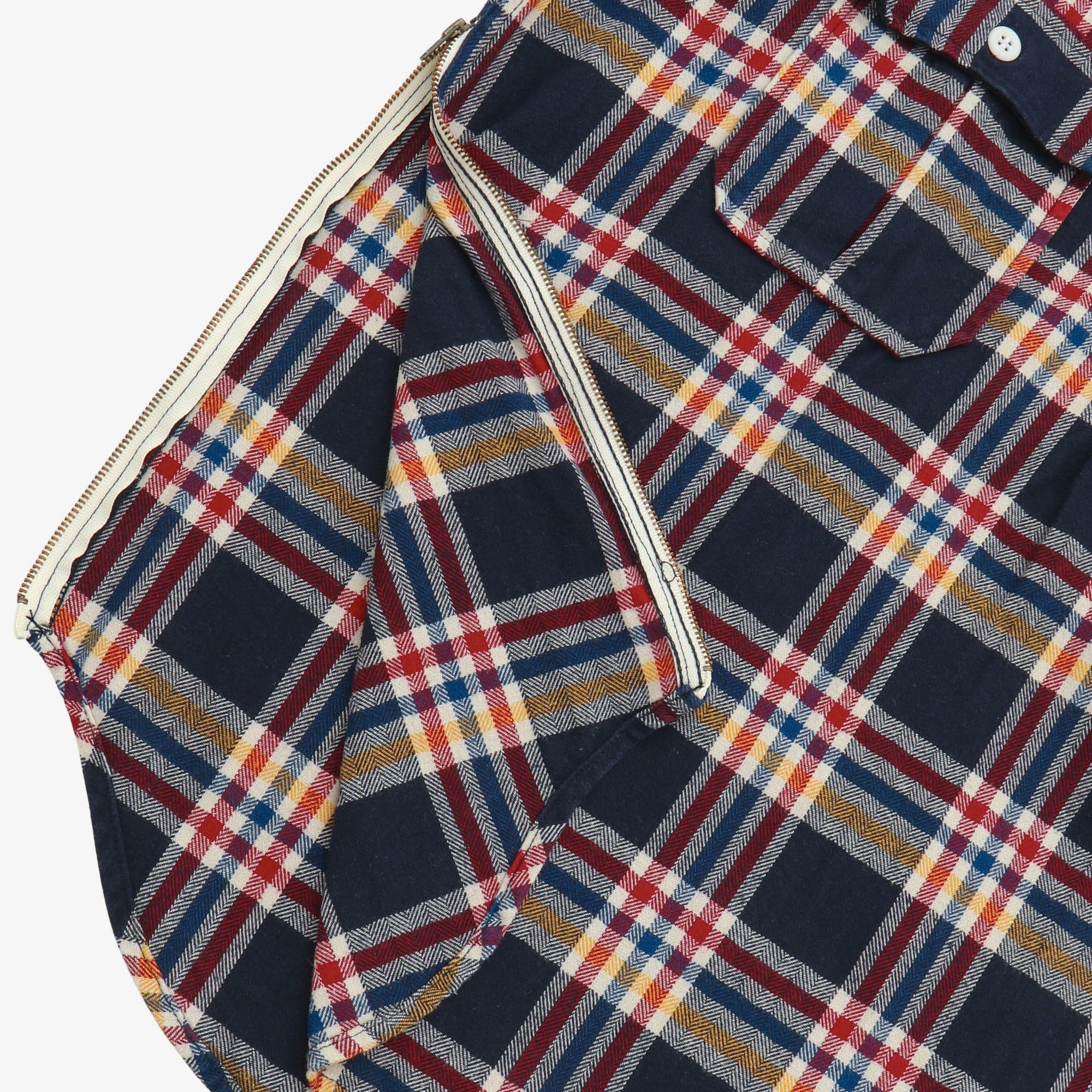 Garage Check Flannel Half Zip Shirt