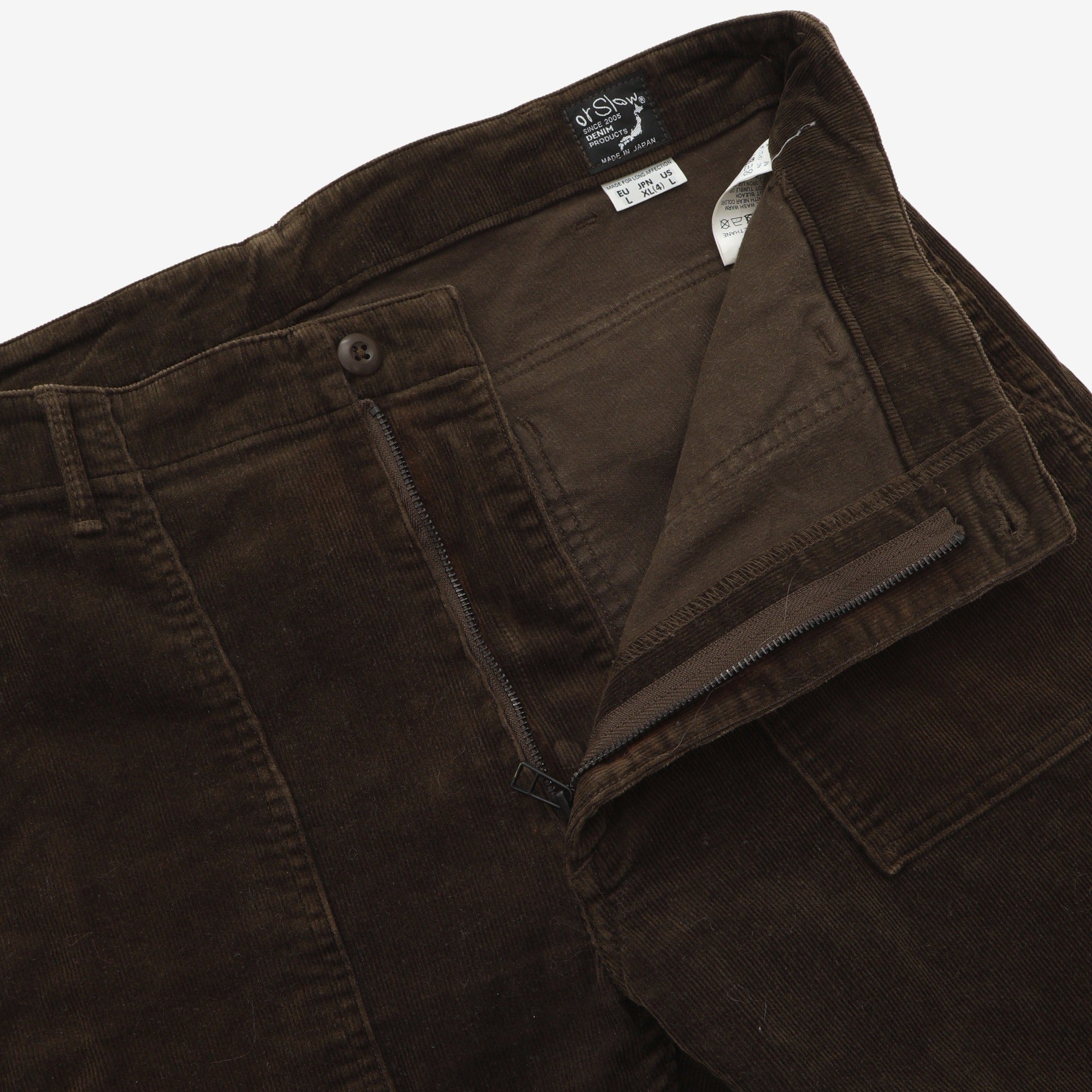 Slim Fit Corduroy Fatigue Pants (34W X 29L)
