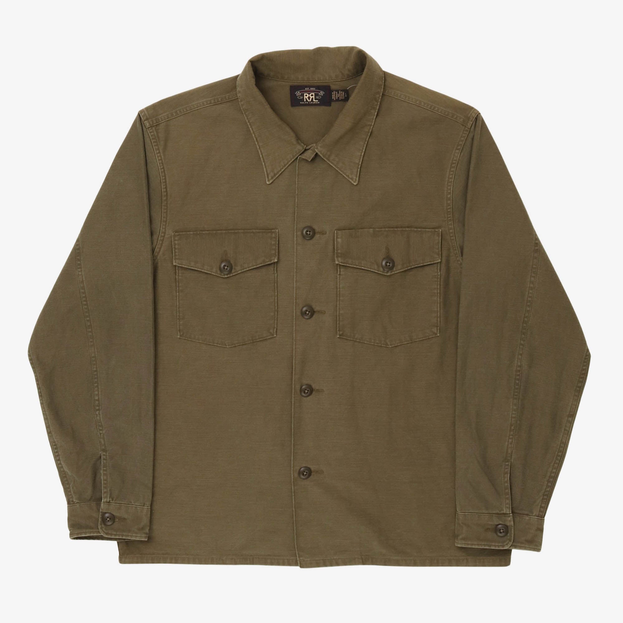 Reverse-Sateen Fatigue Overshirt