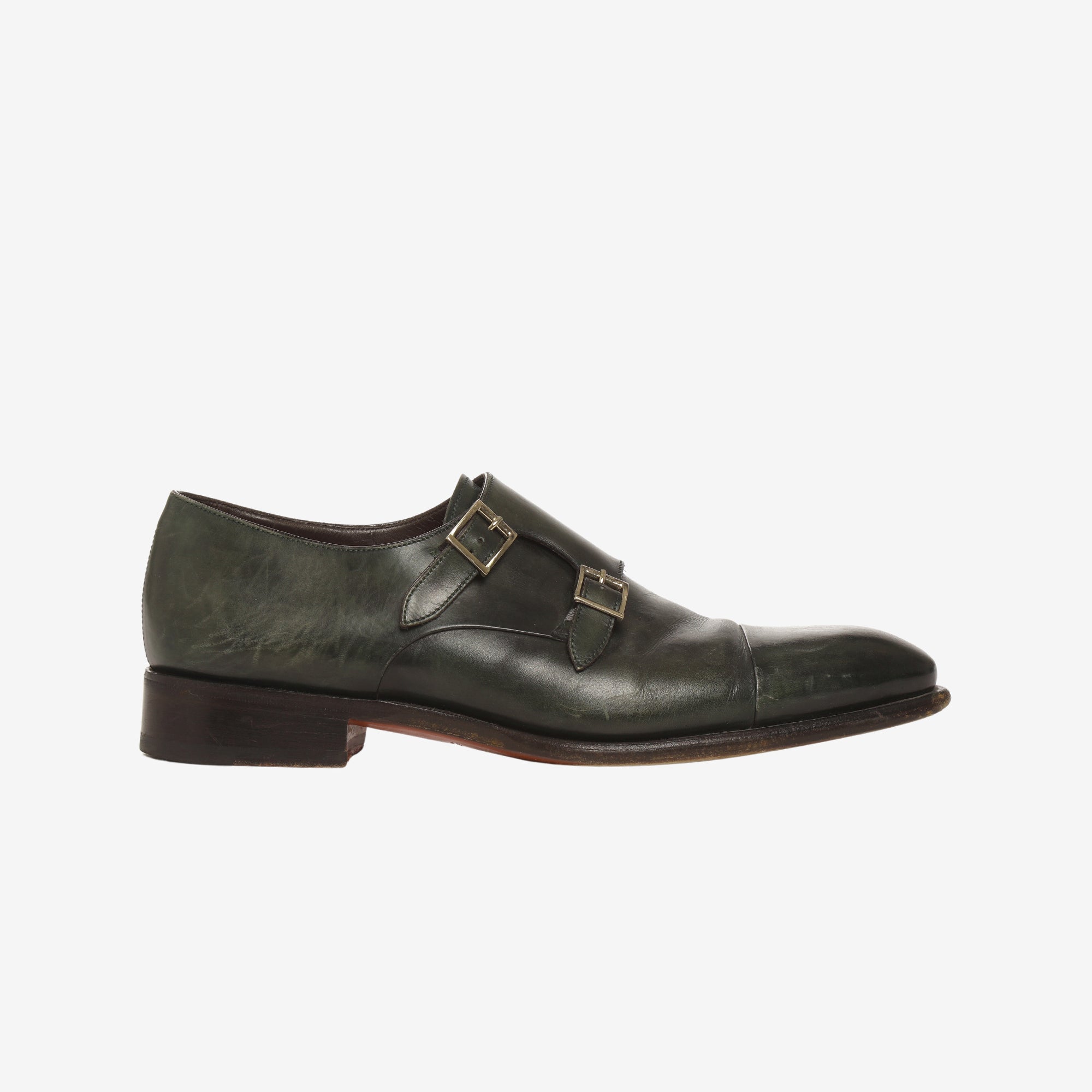 Leather Monk Strap Shoes
