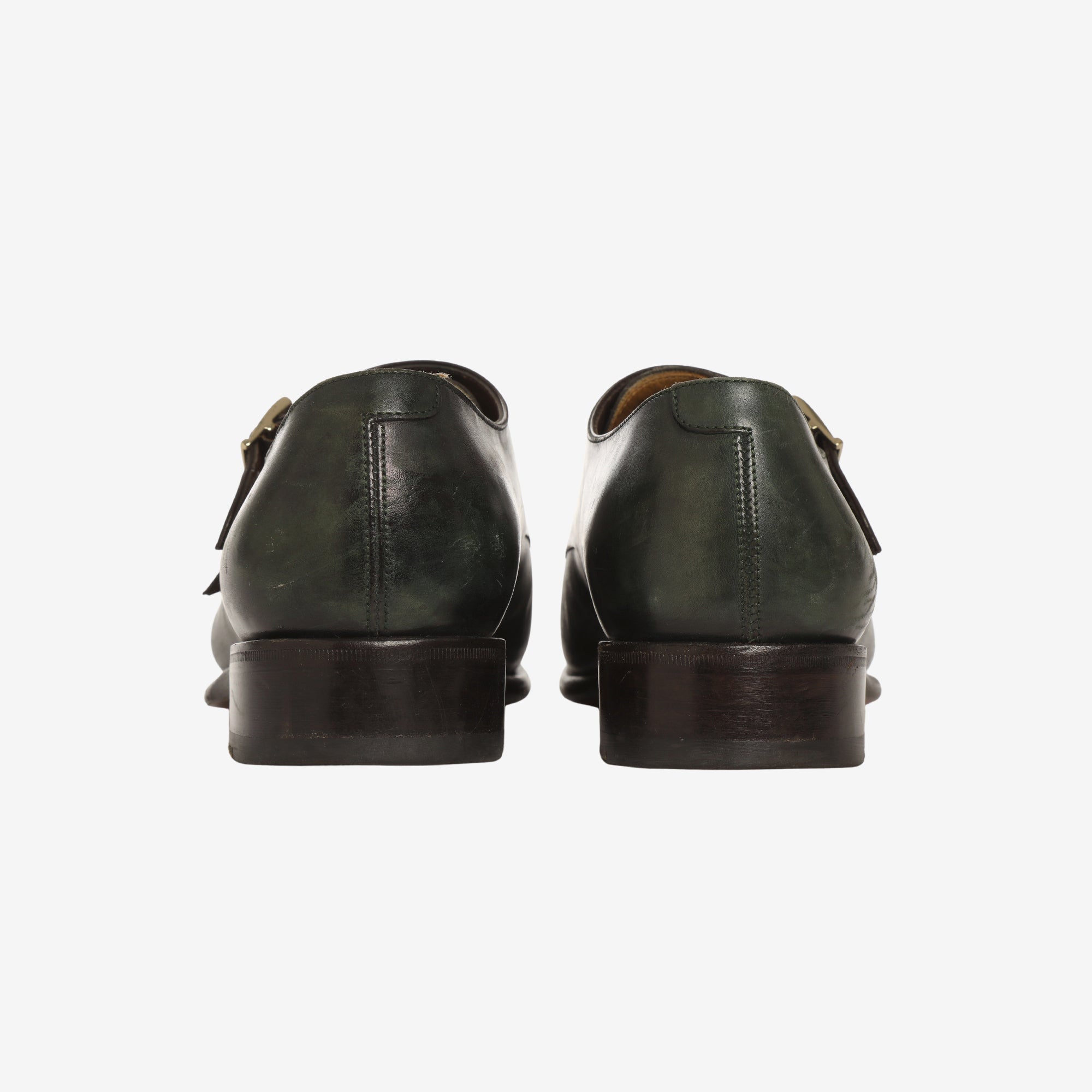 Leather Monk Strap Shoes