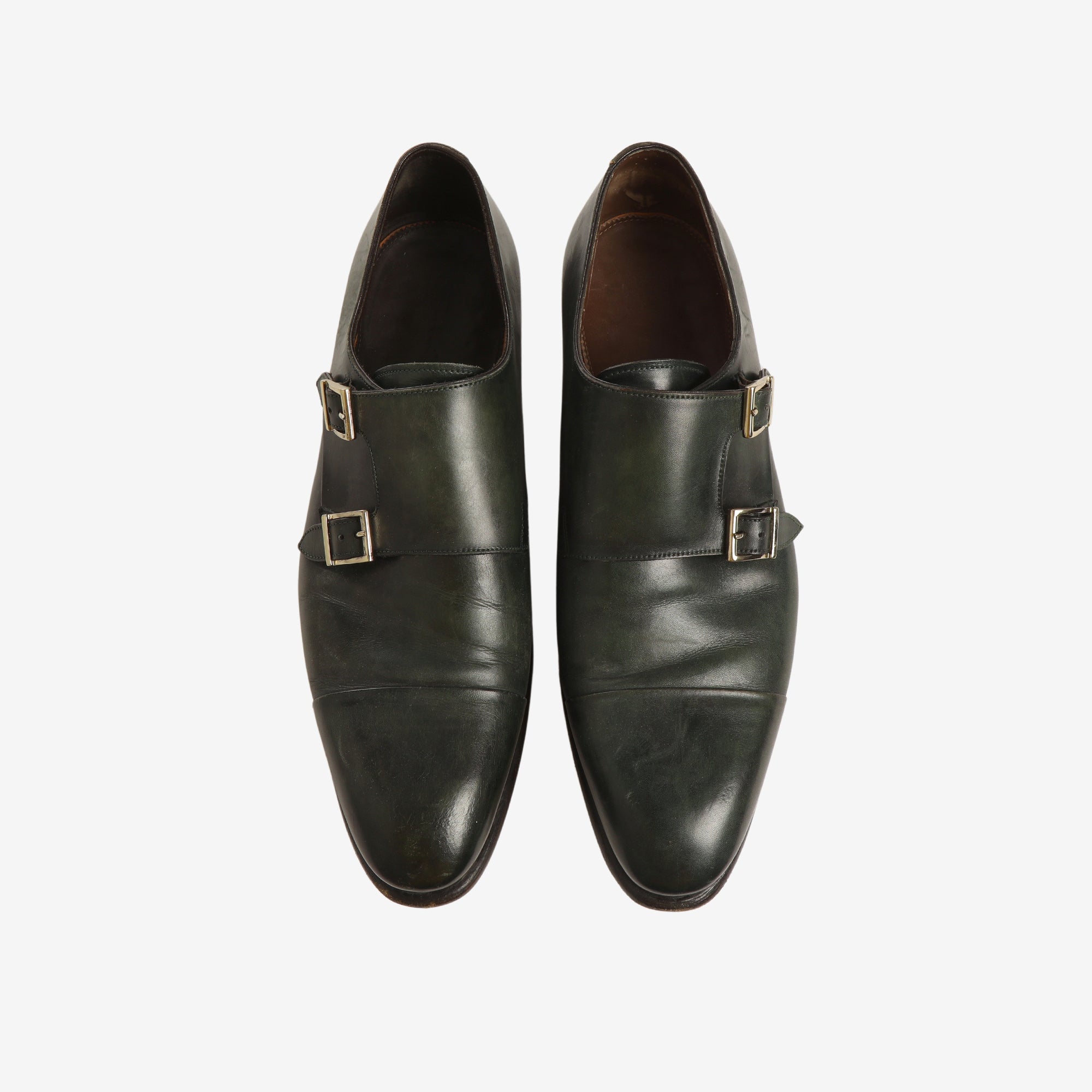 Leather Monk Strap Shoes