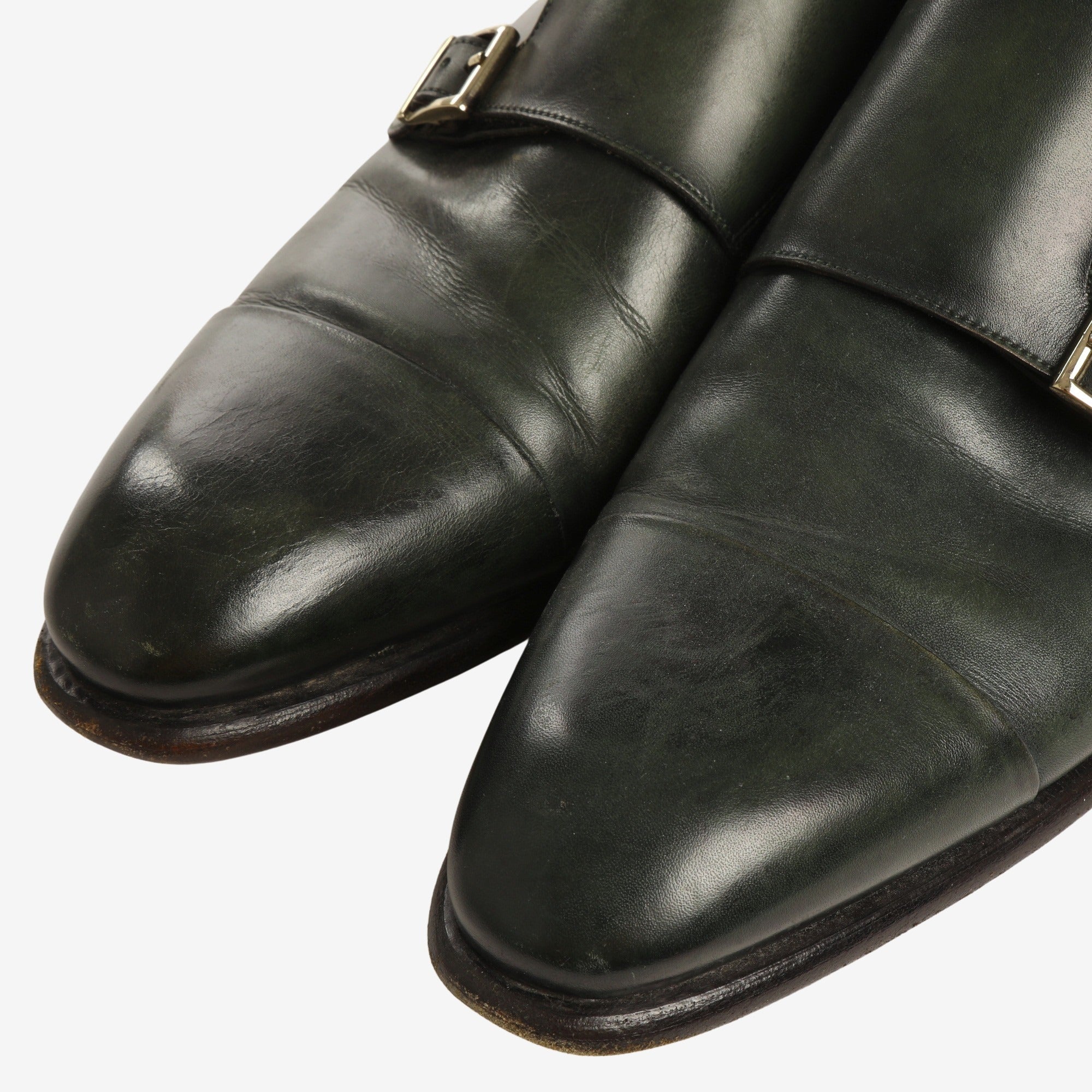 Leather Monk Strap Shoes