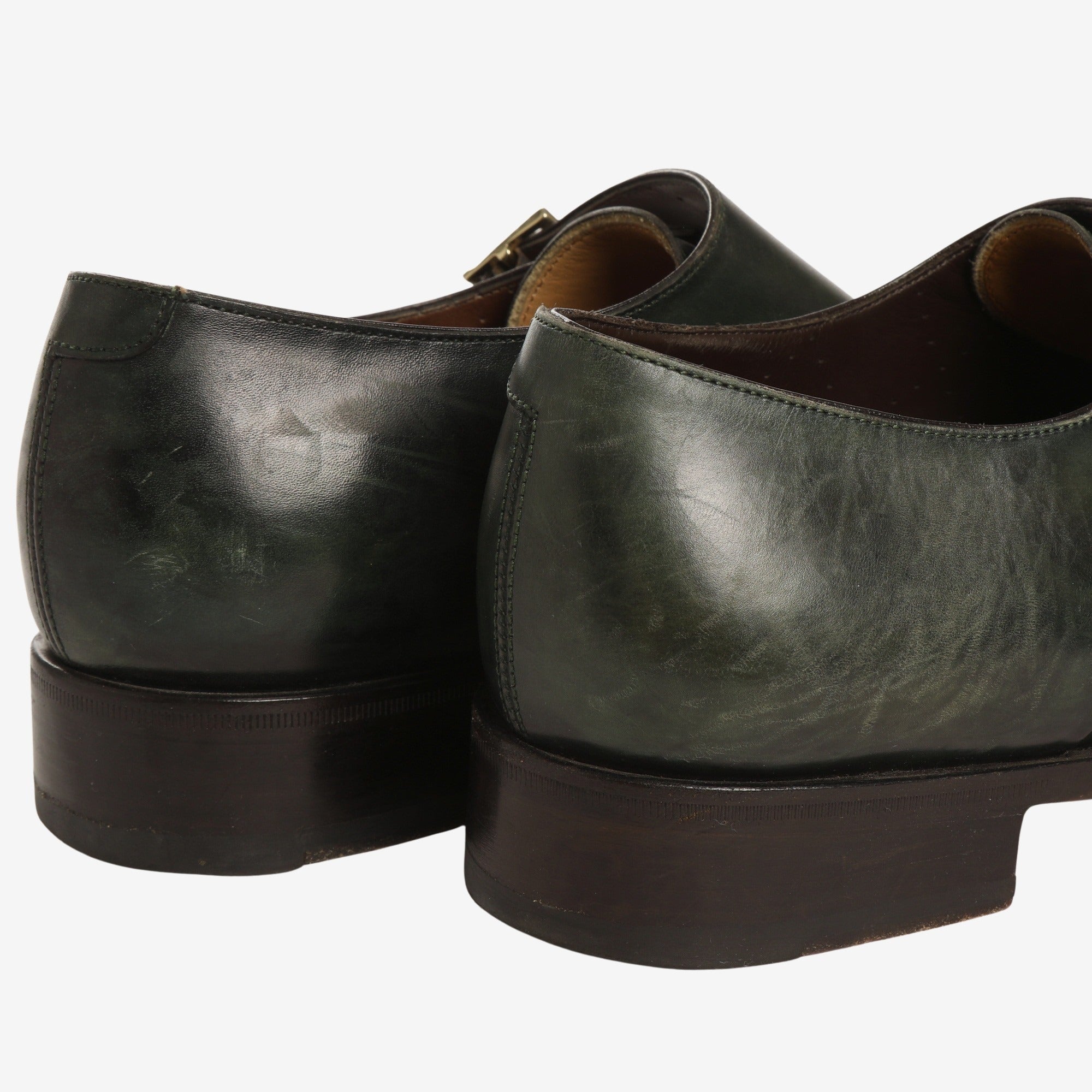 Leather Monk Strap Shoes