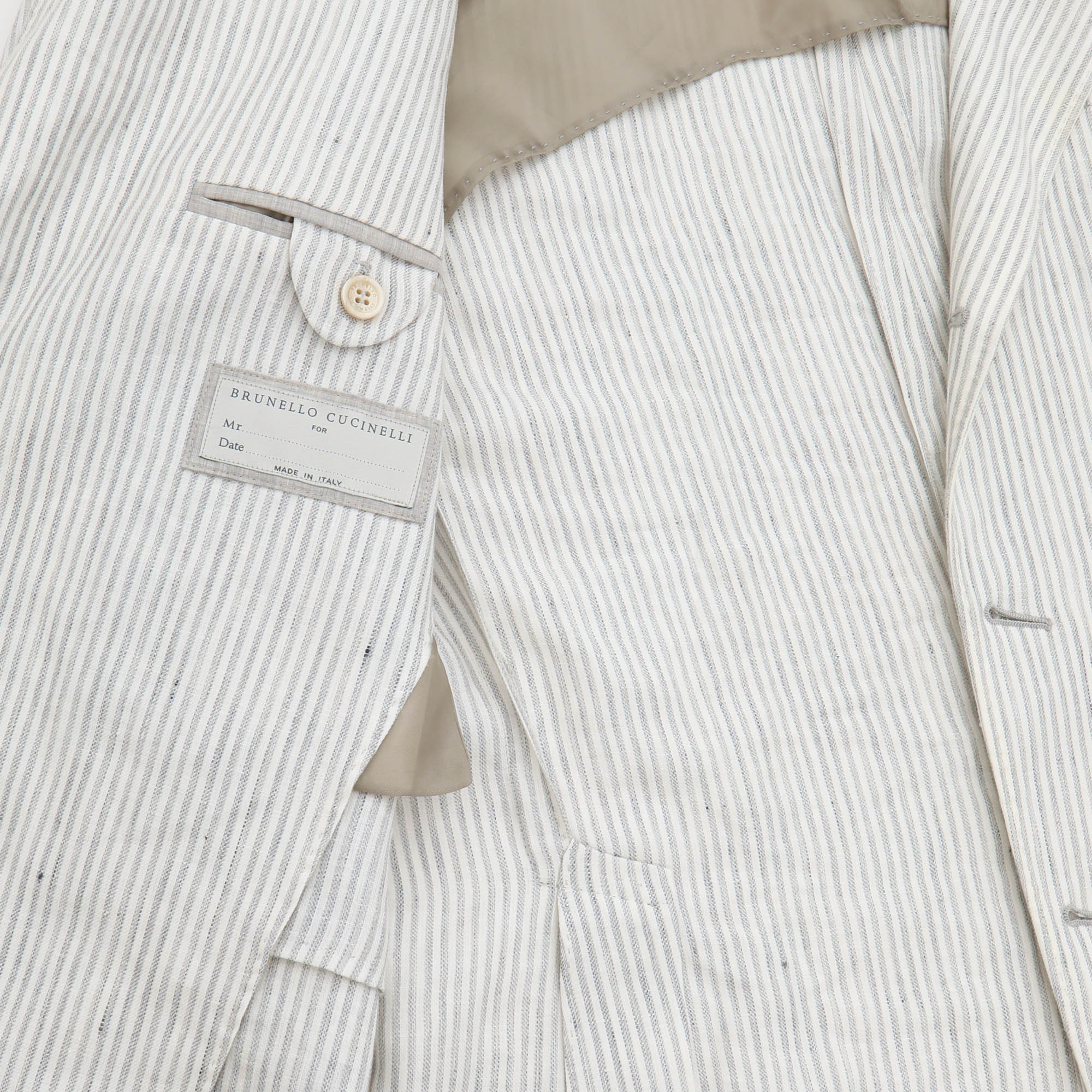 Linen Bengal Stripe Blazer