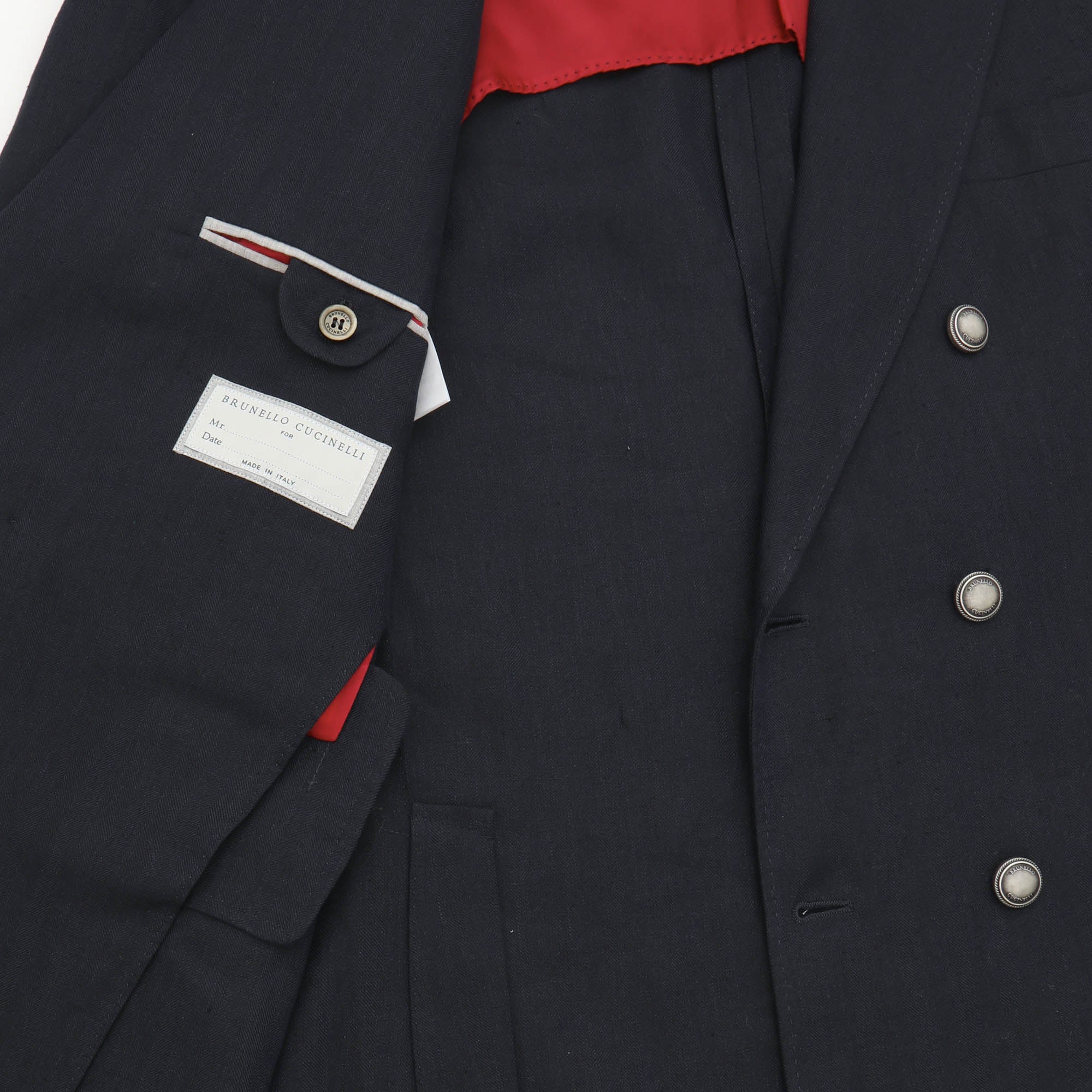 Herringbone DB Linen Blazer