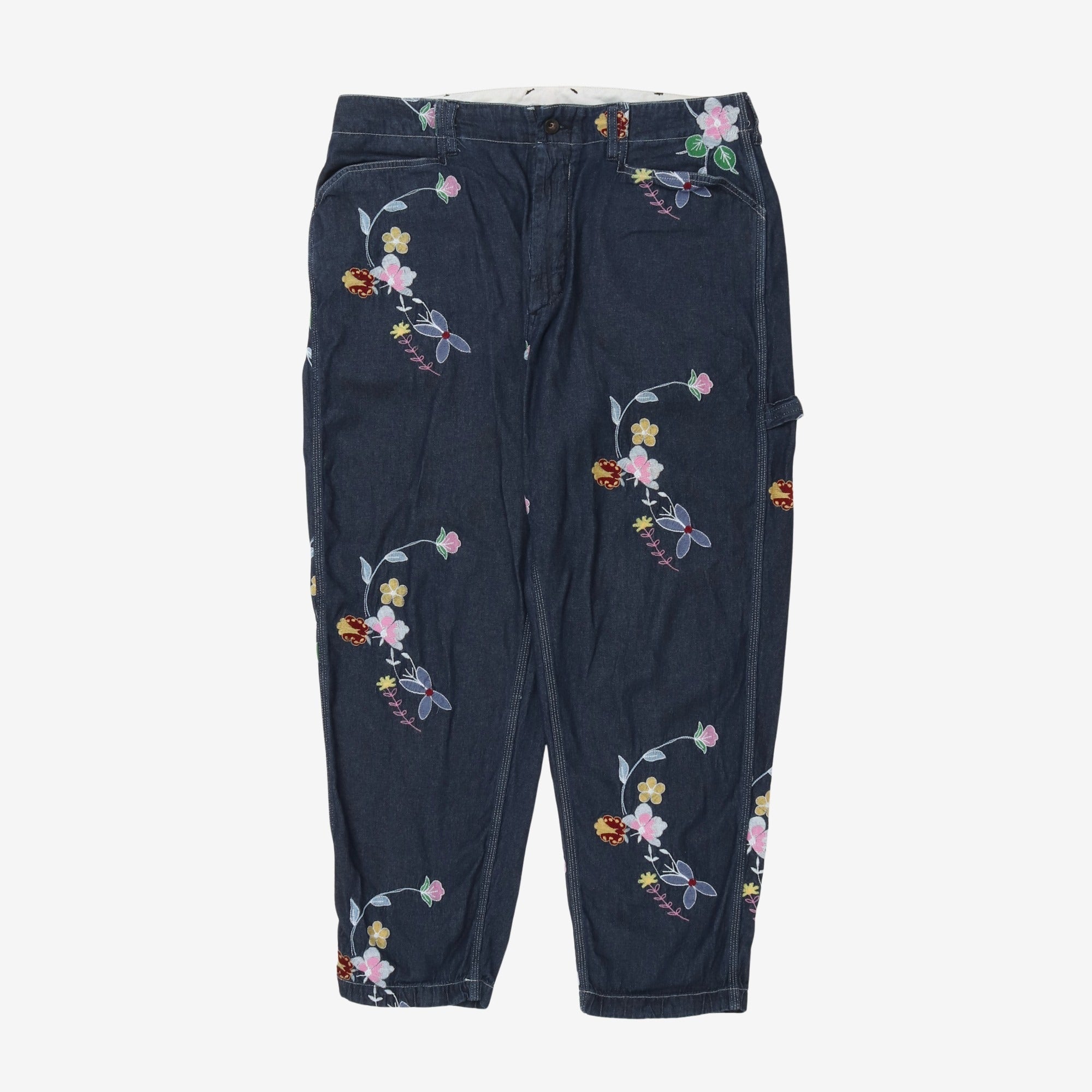 Floral Embroidered Painter Pants (34W x 27L)