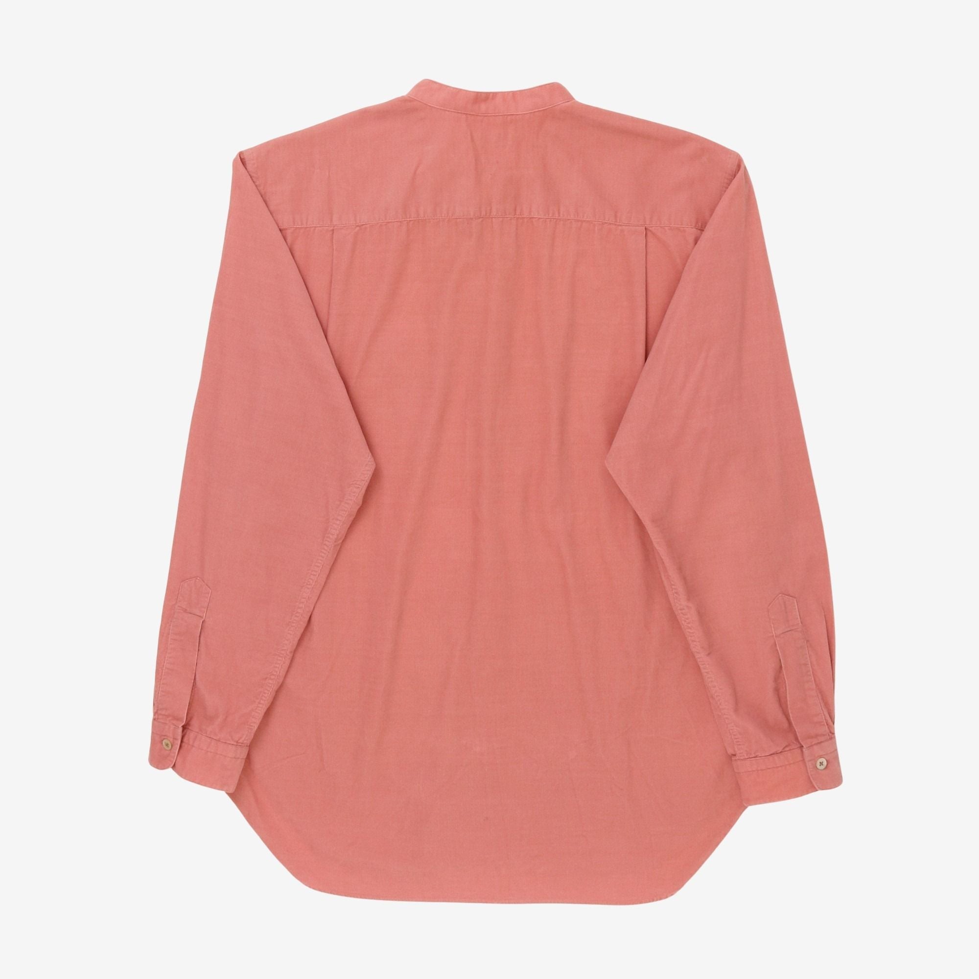 Needlecord Collarless Shirt