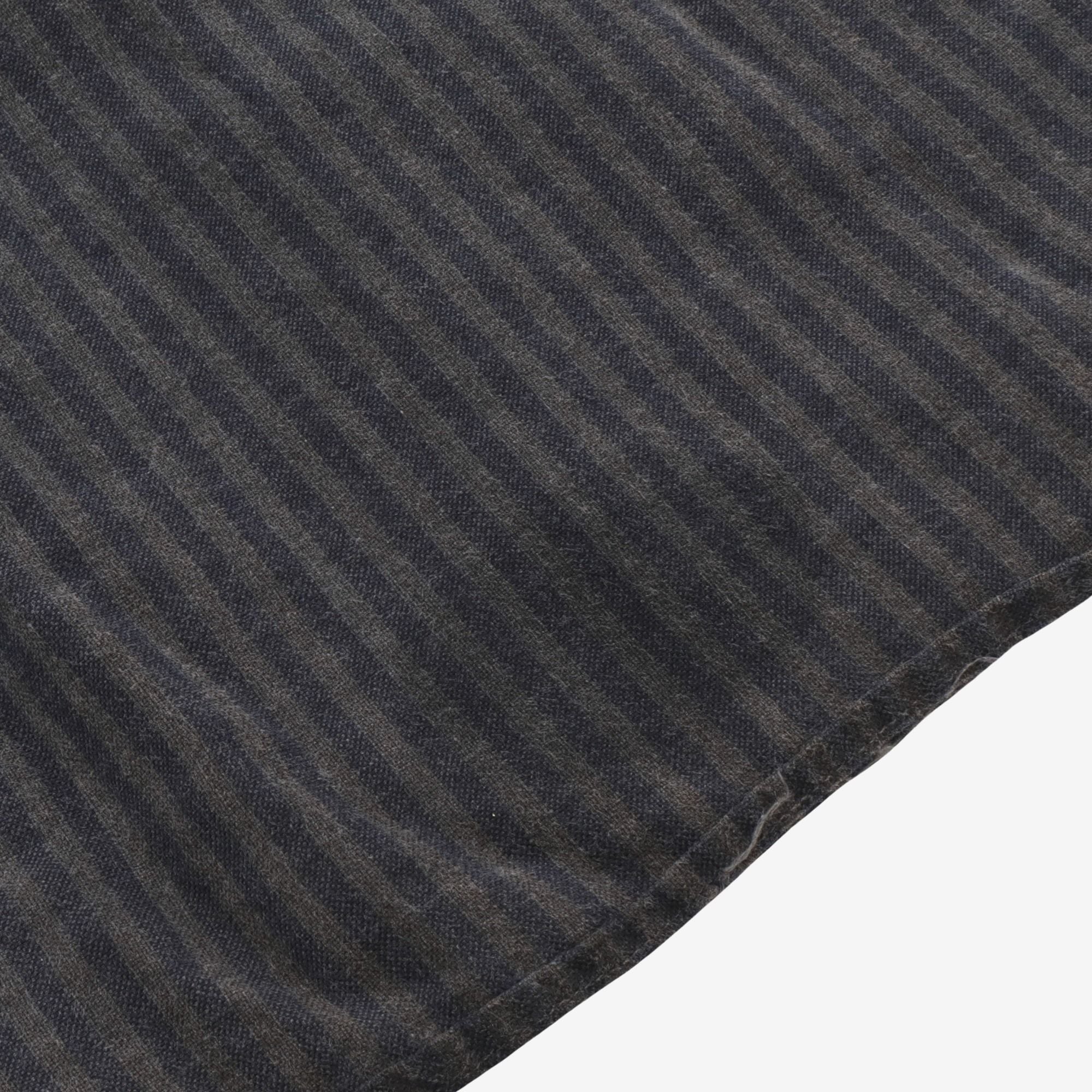 Striped Grandad Collar PO Shirt