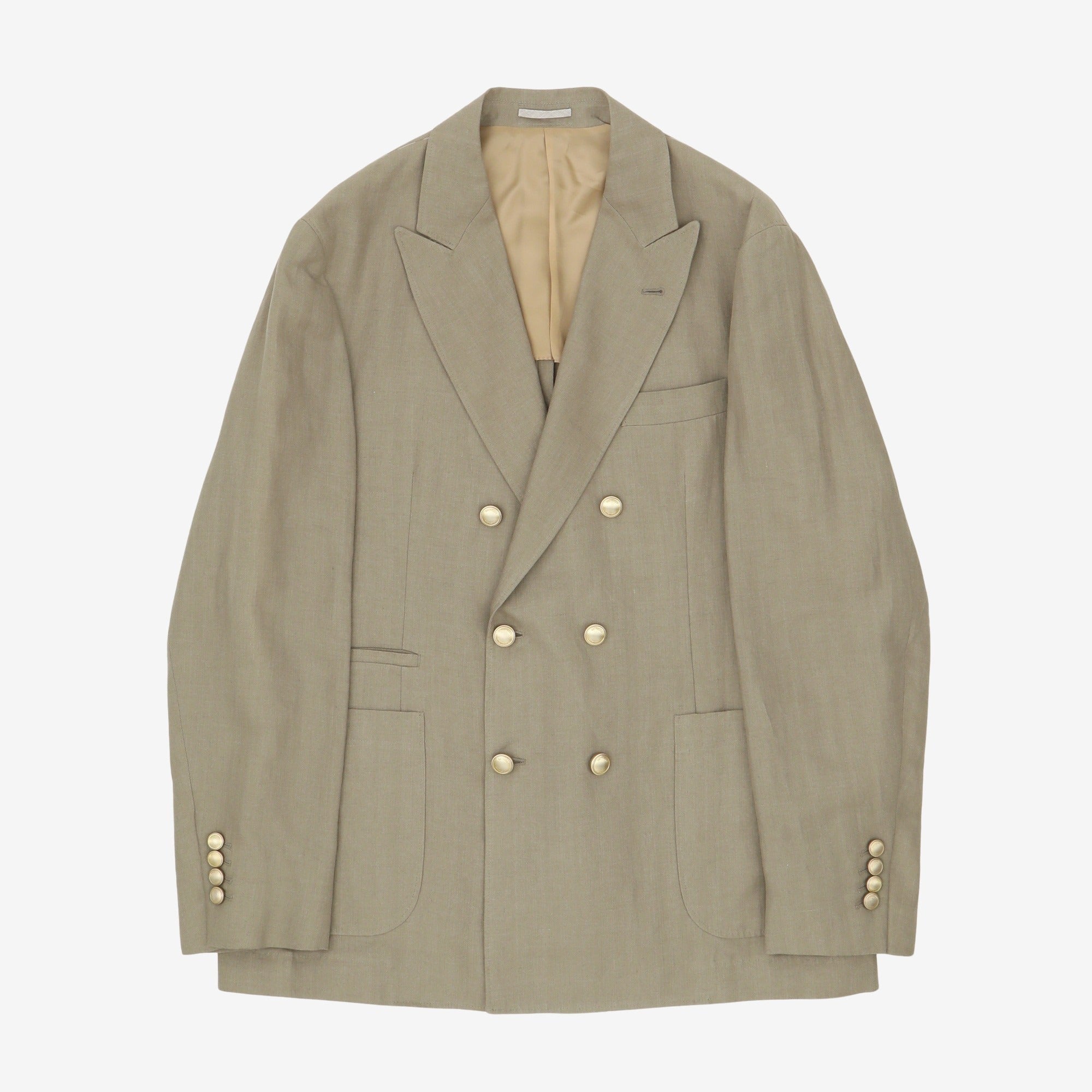 Herringbone DB Linen Blazer