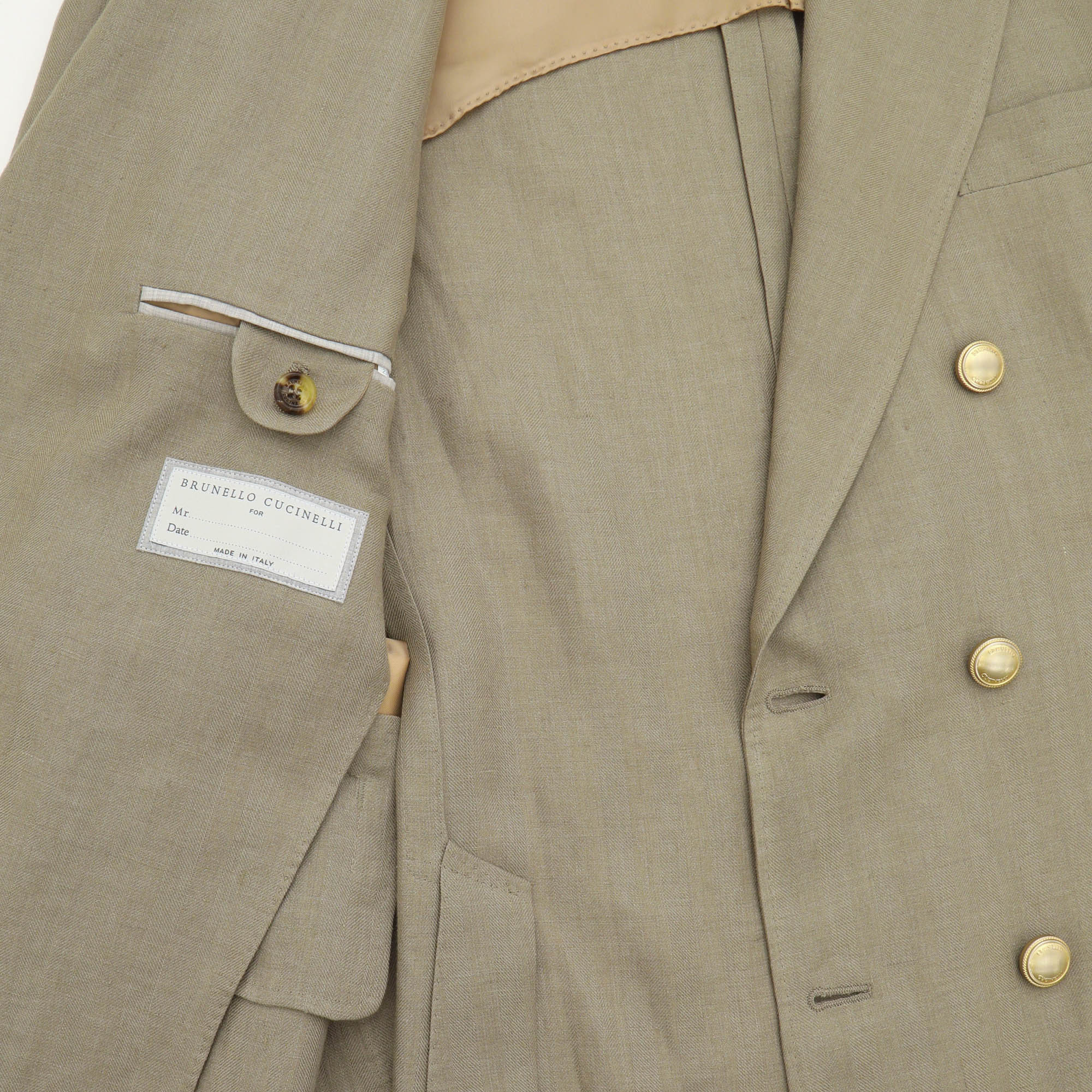 Herringbone DB Linen Blazer