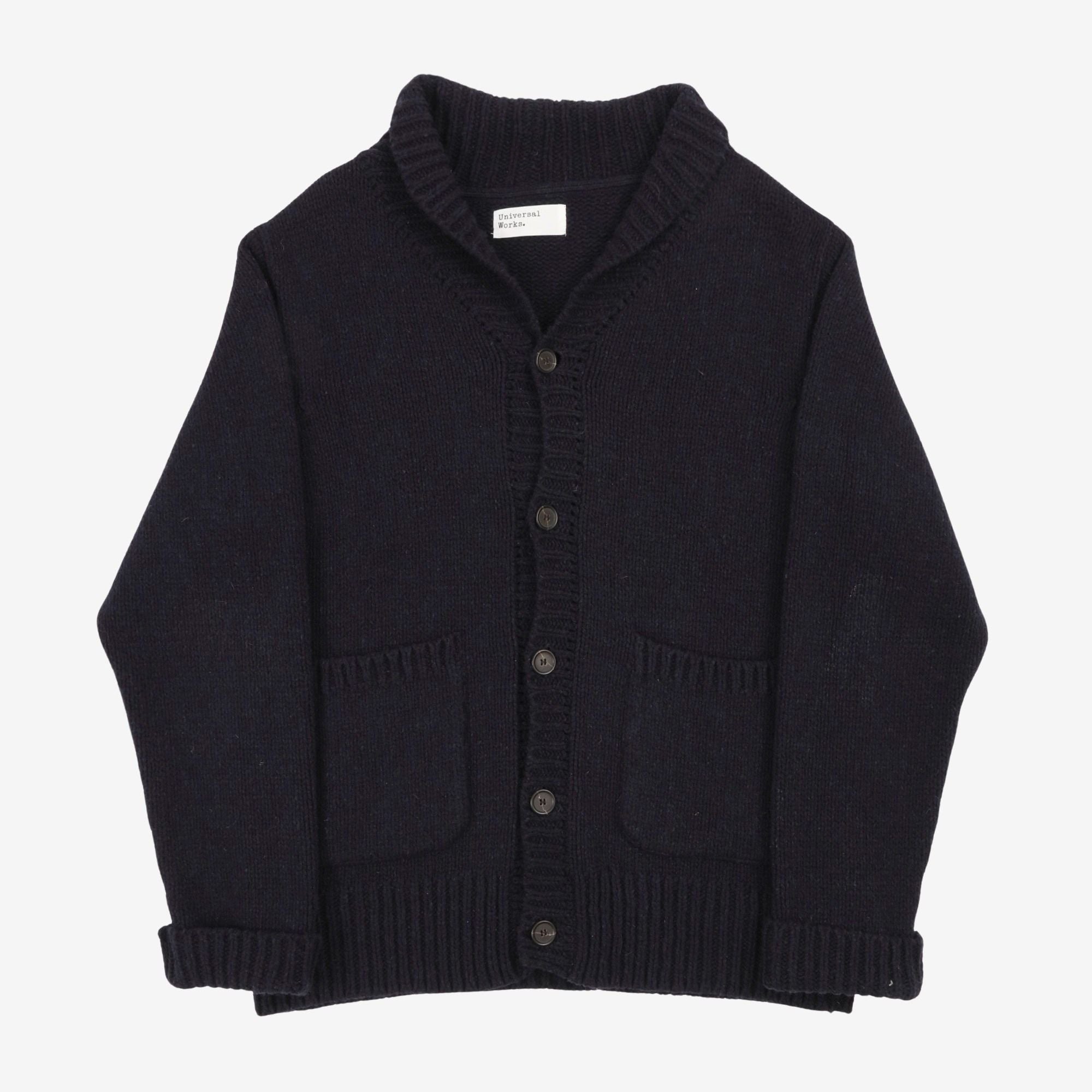 Shawl Collar Knit Cardigan