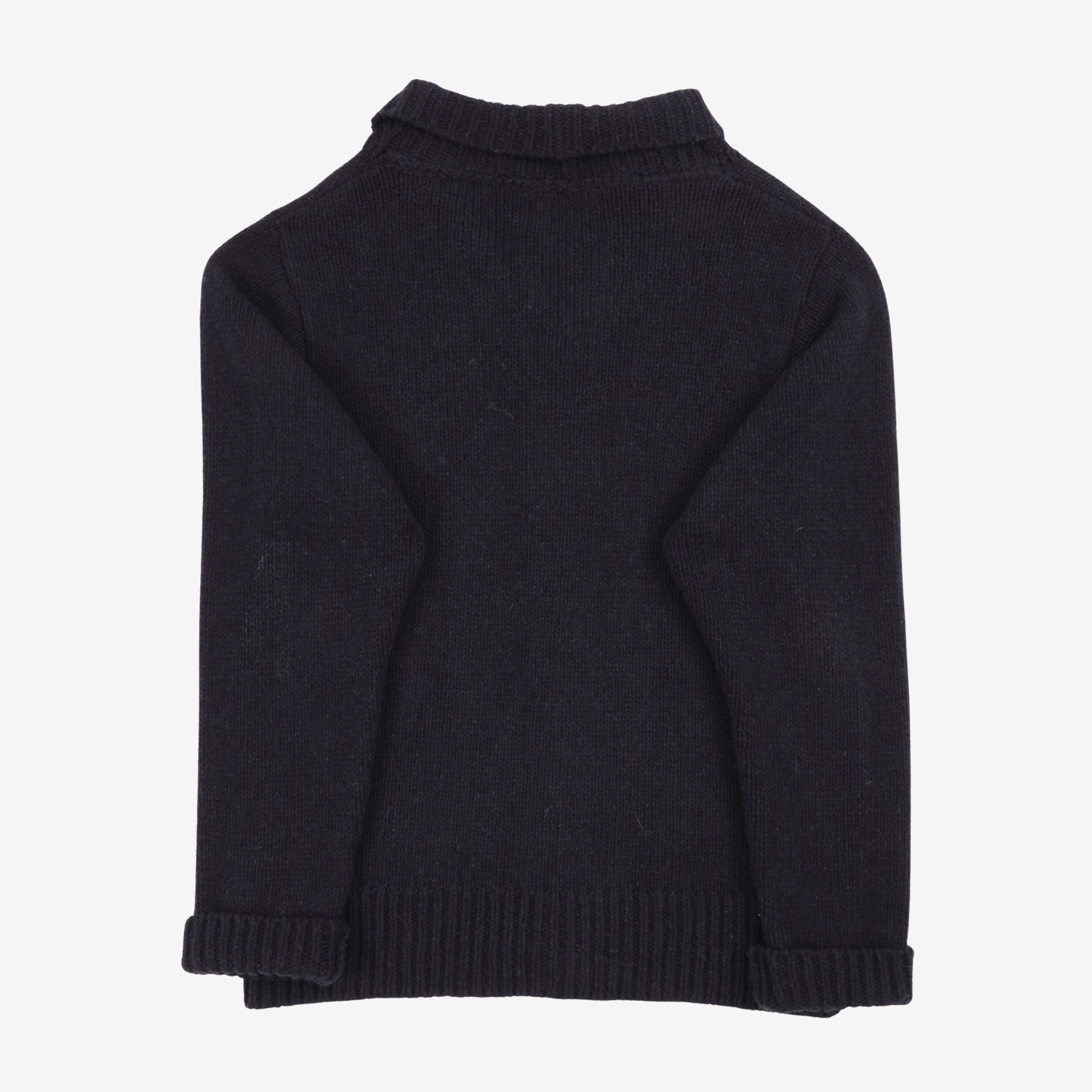 Shawl Collar Knit Cardigan