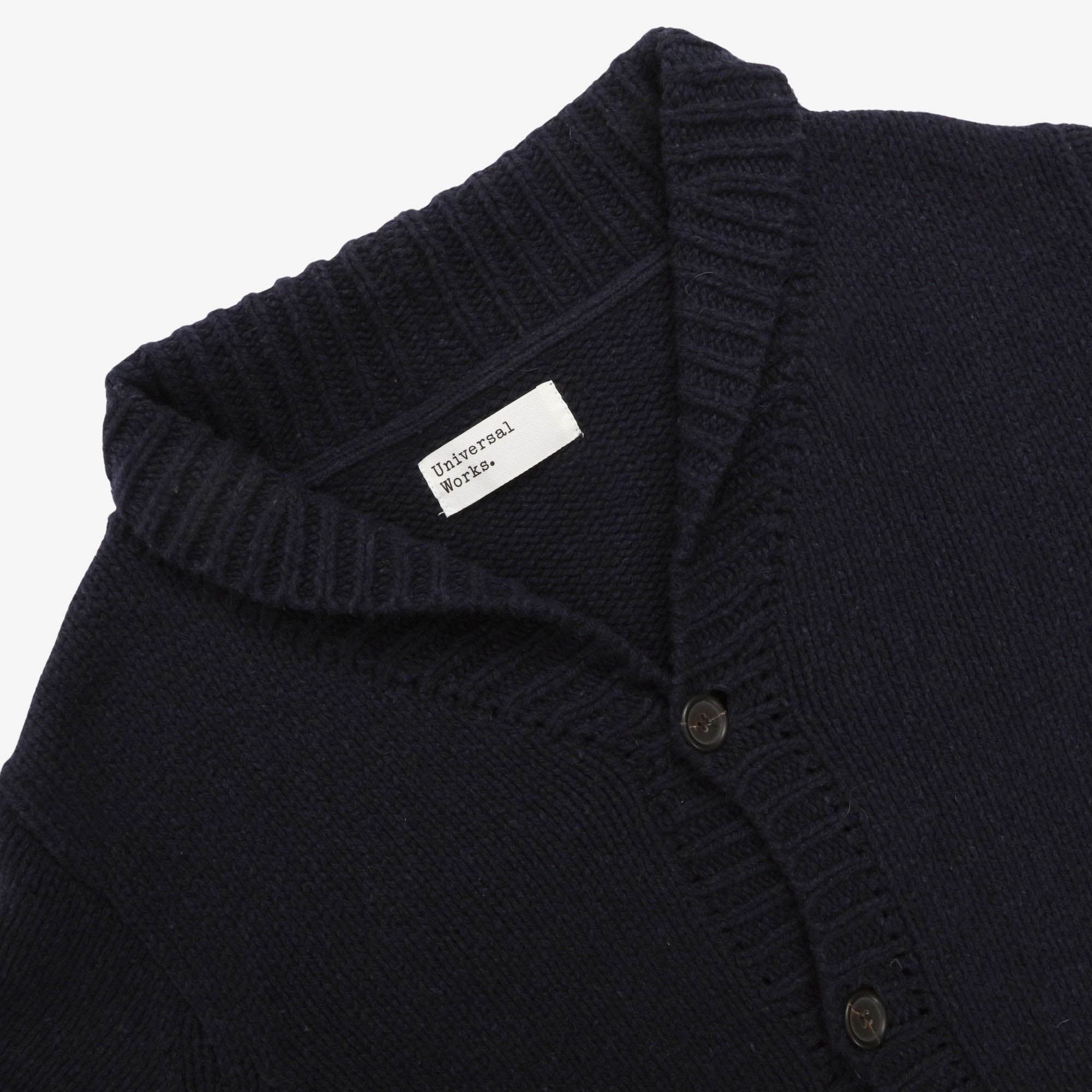 Shawl Collar Knit Cardigan