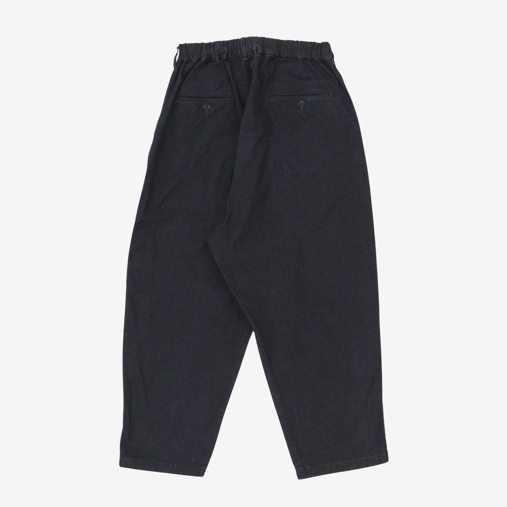 Pleated Canvas Balloon Pants