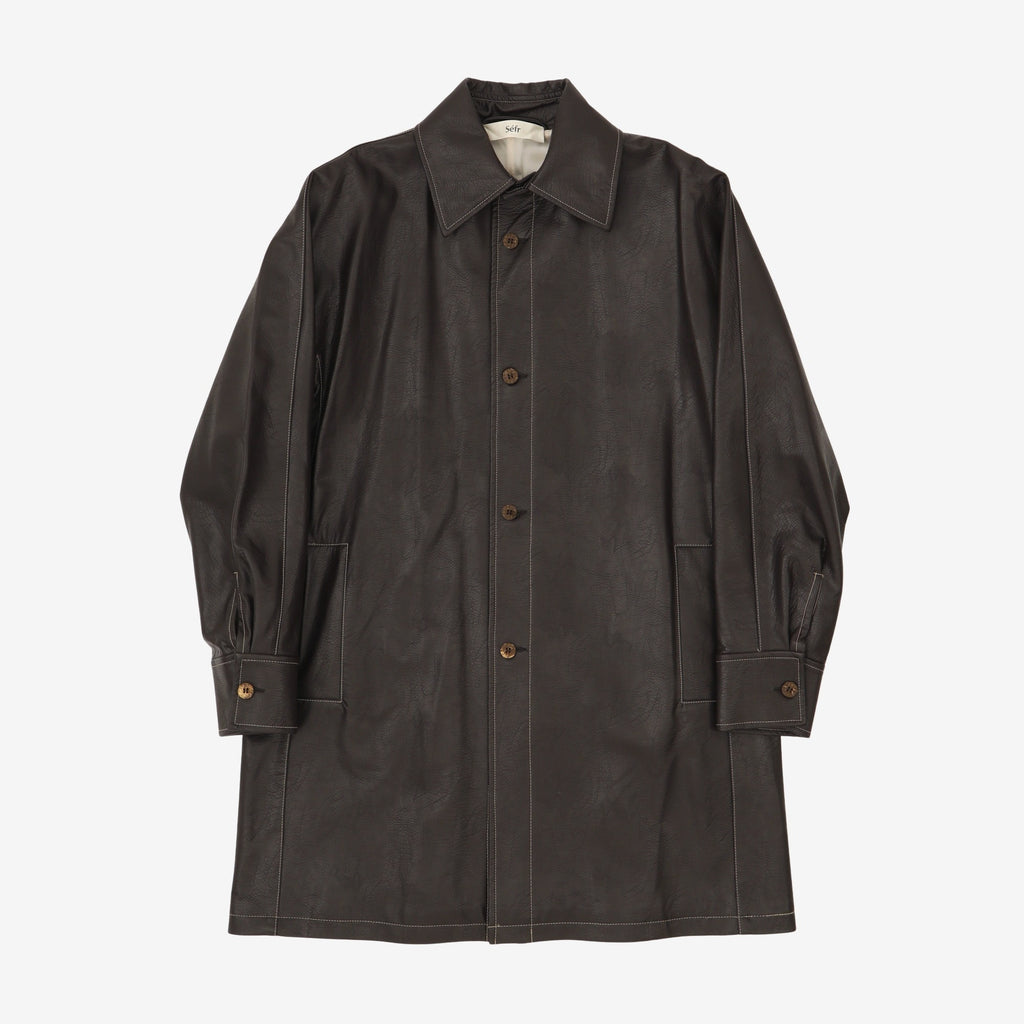 【極美品】Sefr セファ TRICOLA COATレザーコート サイズＬ Sefr Tricola Coat – Marrkt