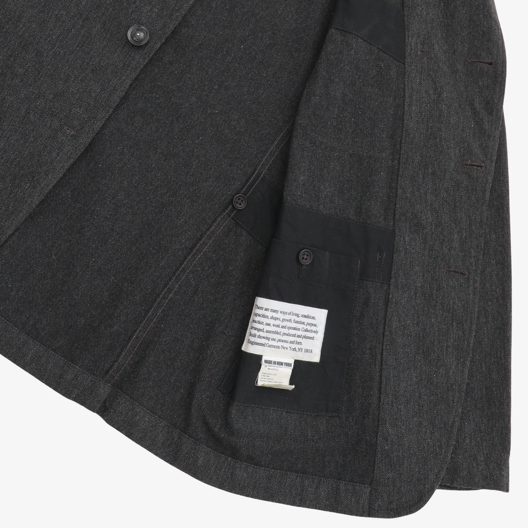 Wool Blend Bedford Jacket