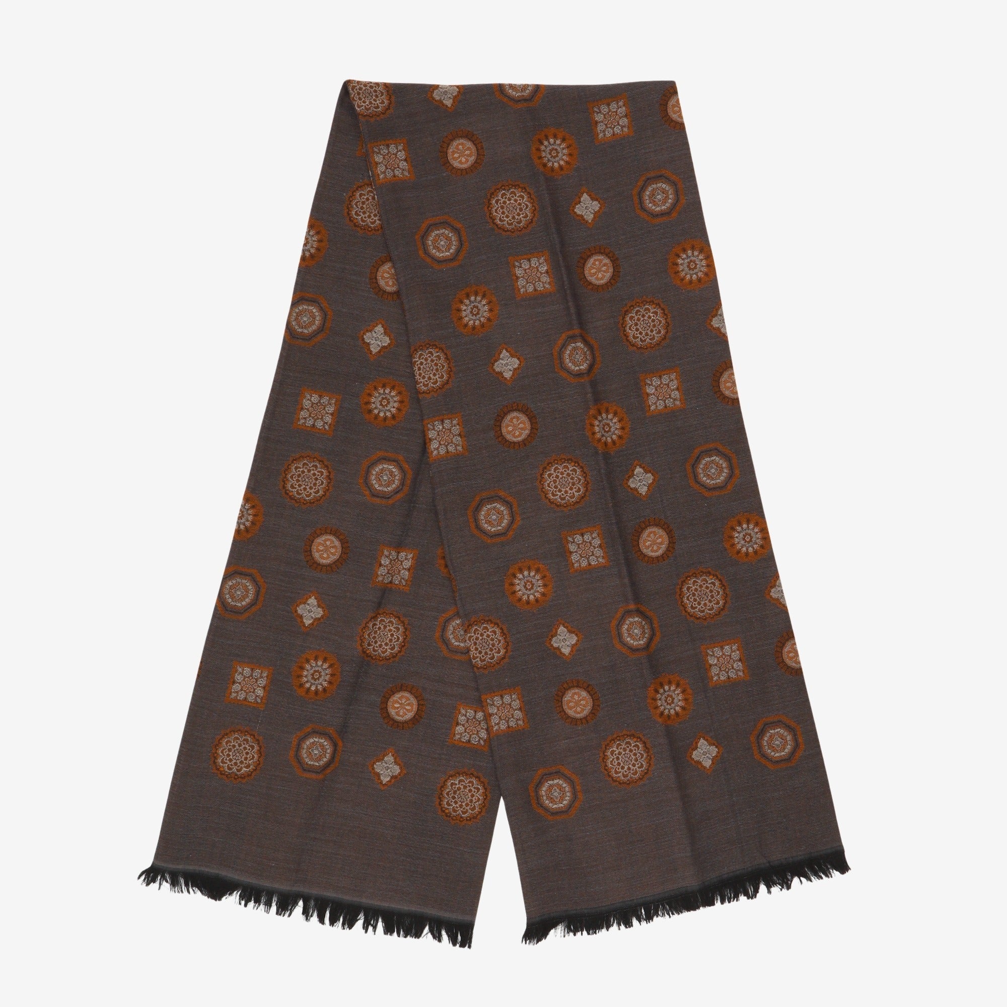 Jacquard Medallions Scarf