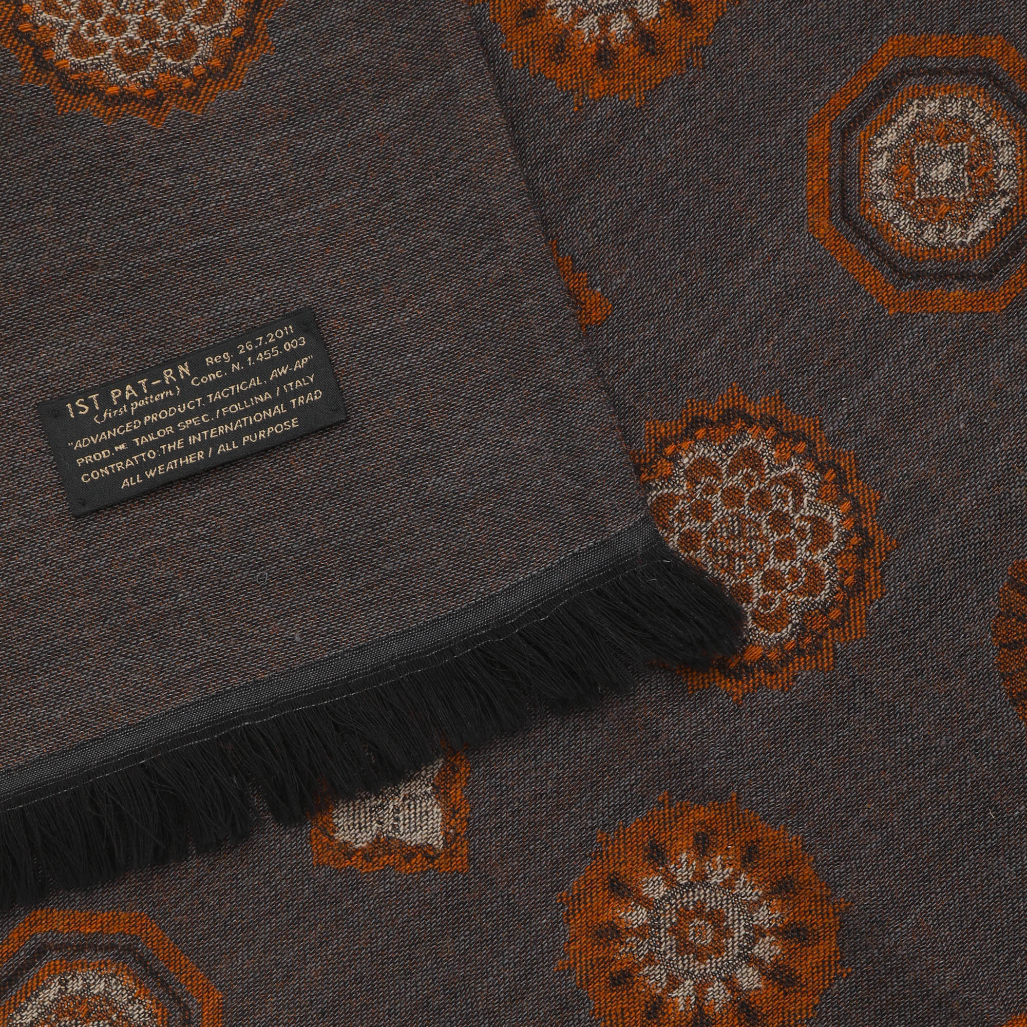 Jacquard Medallions Scarf