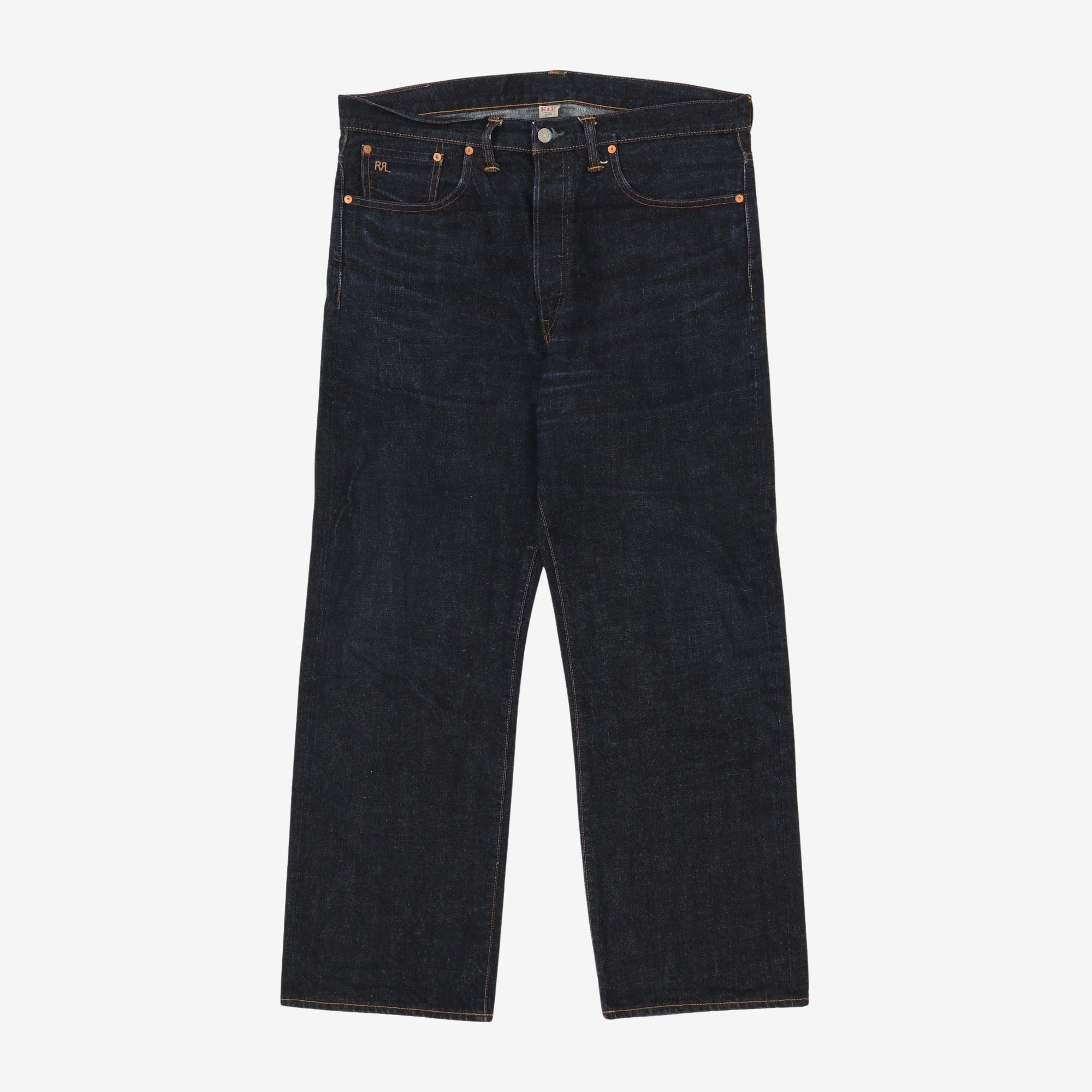 Straight Fit 5 Pocket Selvedge Denim