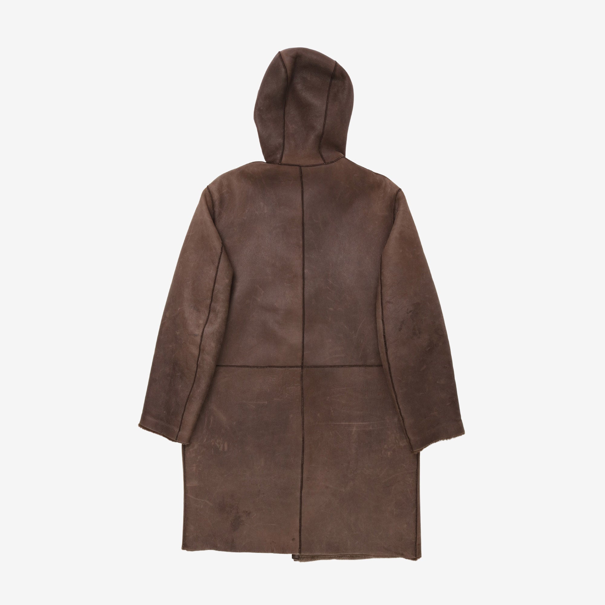 Vintage Leather Longline Jacket